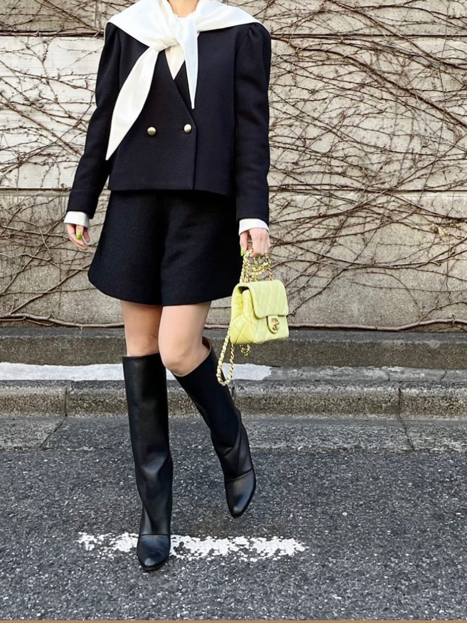 モデル身長:157.5㎝ / サイズ:FREE