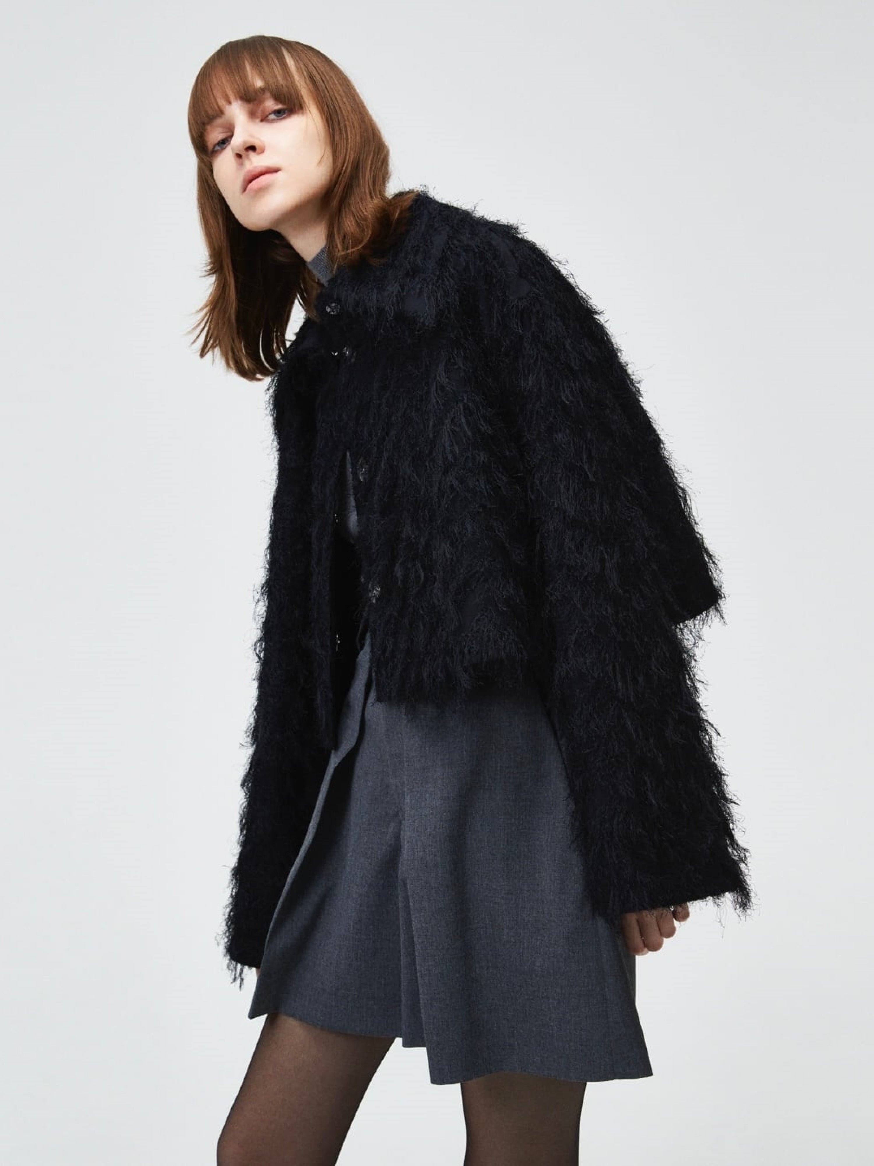 Joseph Bonded Fringe Short Jacket