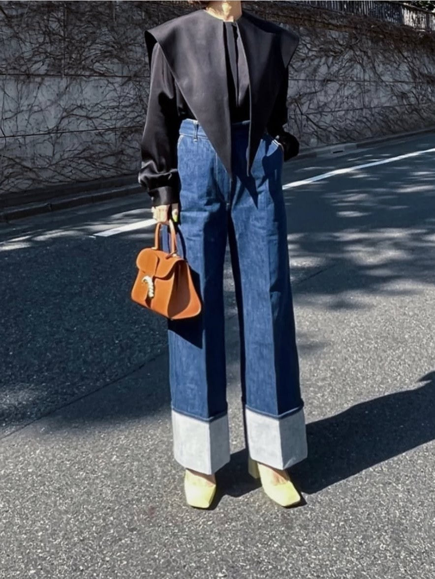 ロングカラーセーラーブラウス Agnes