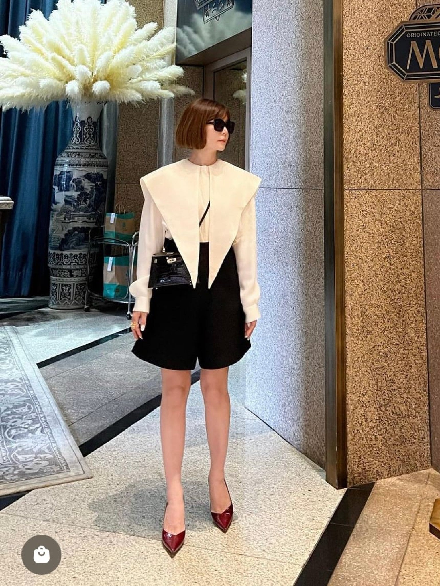 モデル身長:157.5㎝ / サイズ:FREE