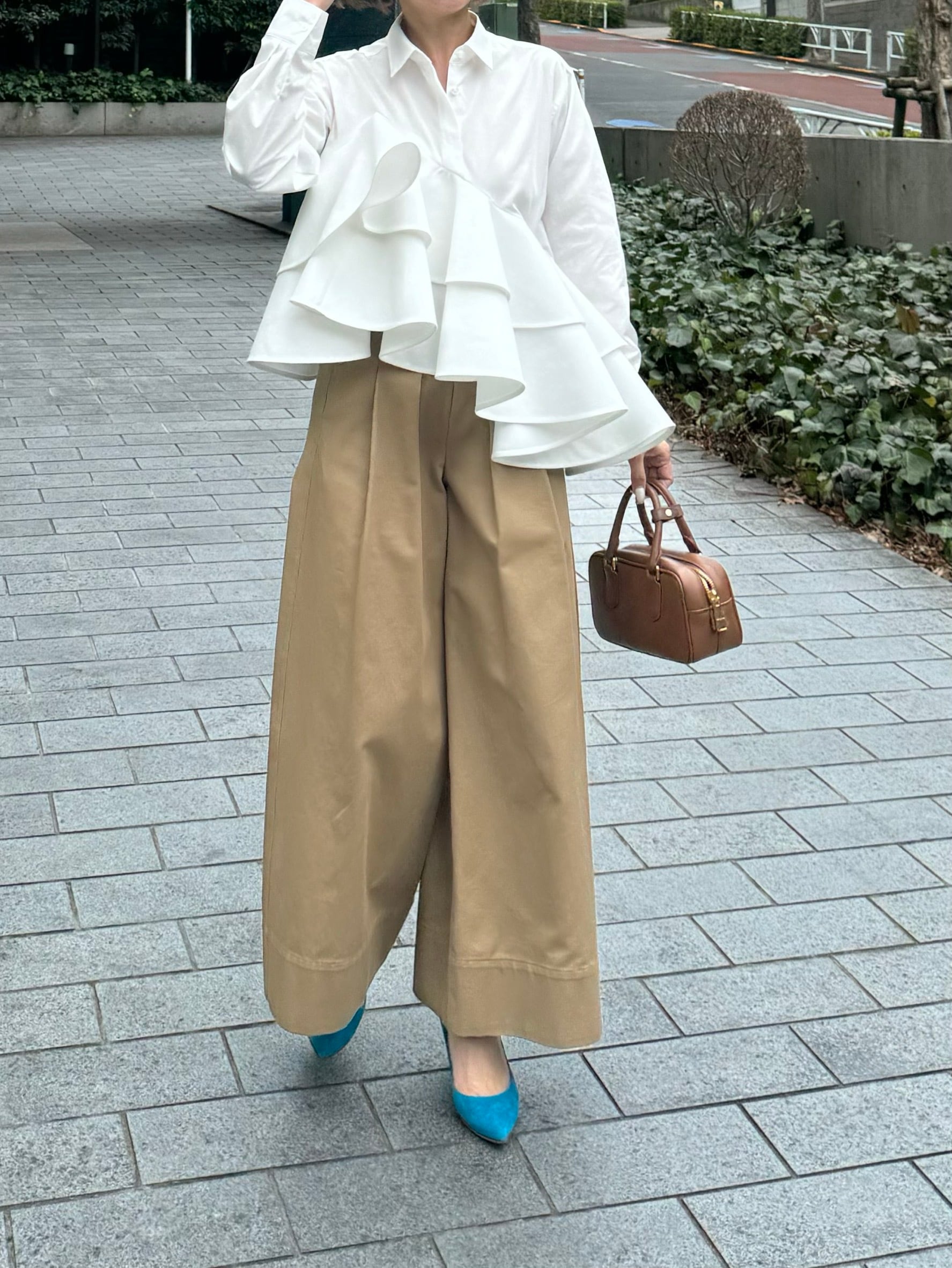 モデル身長:157.5㎝ / サイズ:FREE