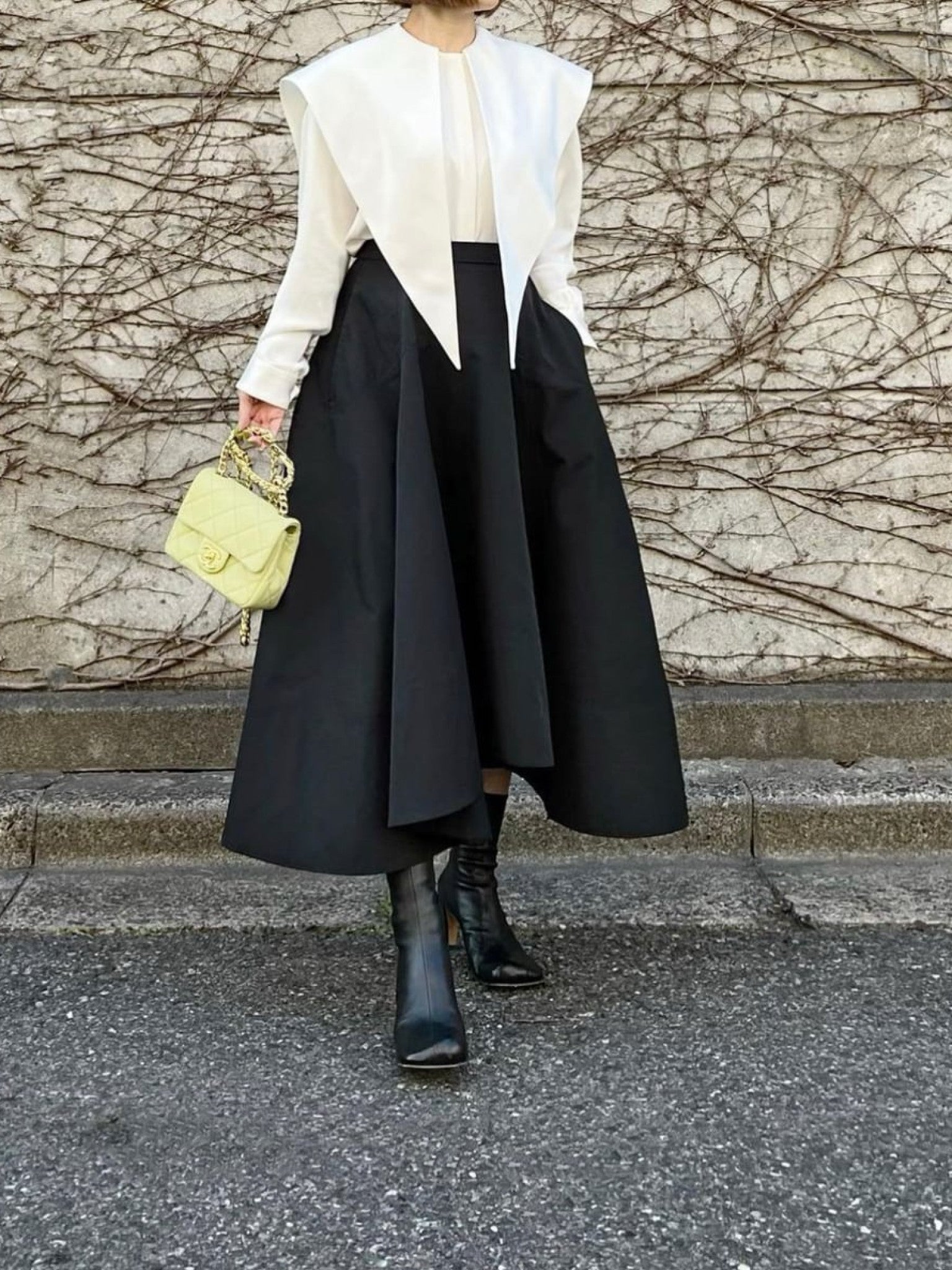 モデル身長:157.5㎝ / サイズ:FREE