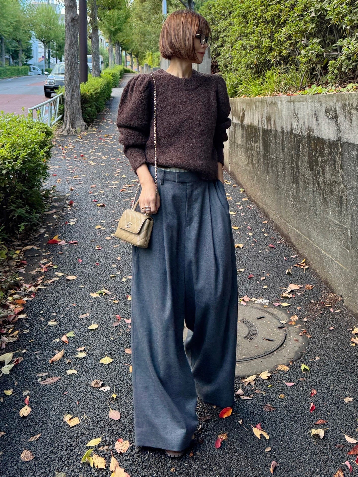 モデル身長:157.5㎝ / サイズ:FREE