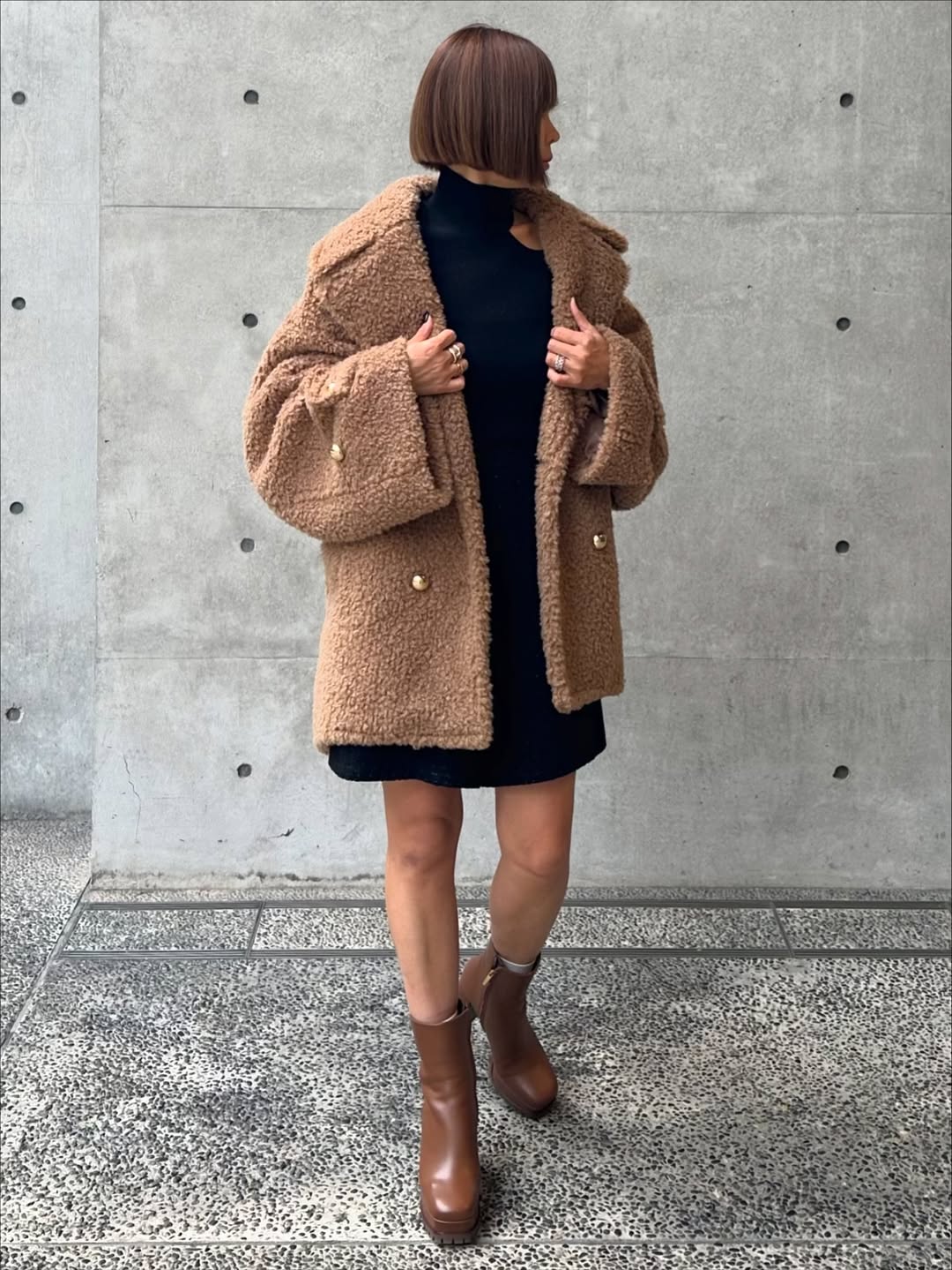 モデル身長:157.5㎝ / サイズ:FREE