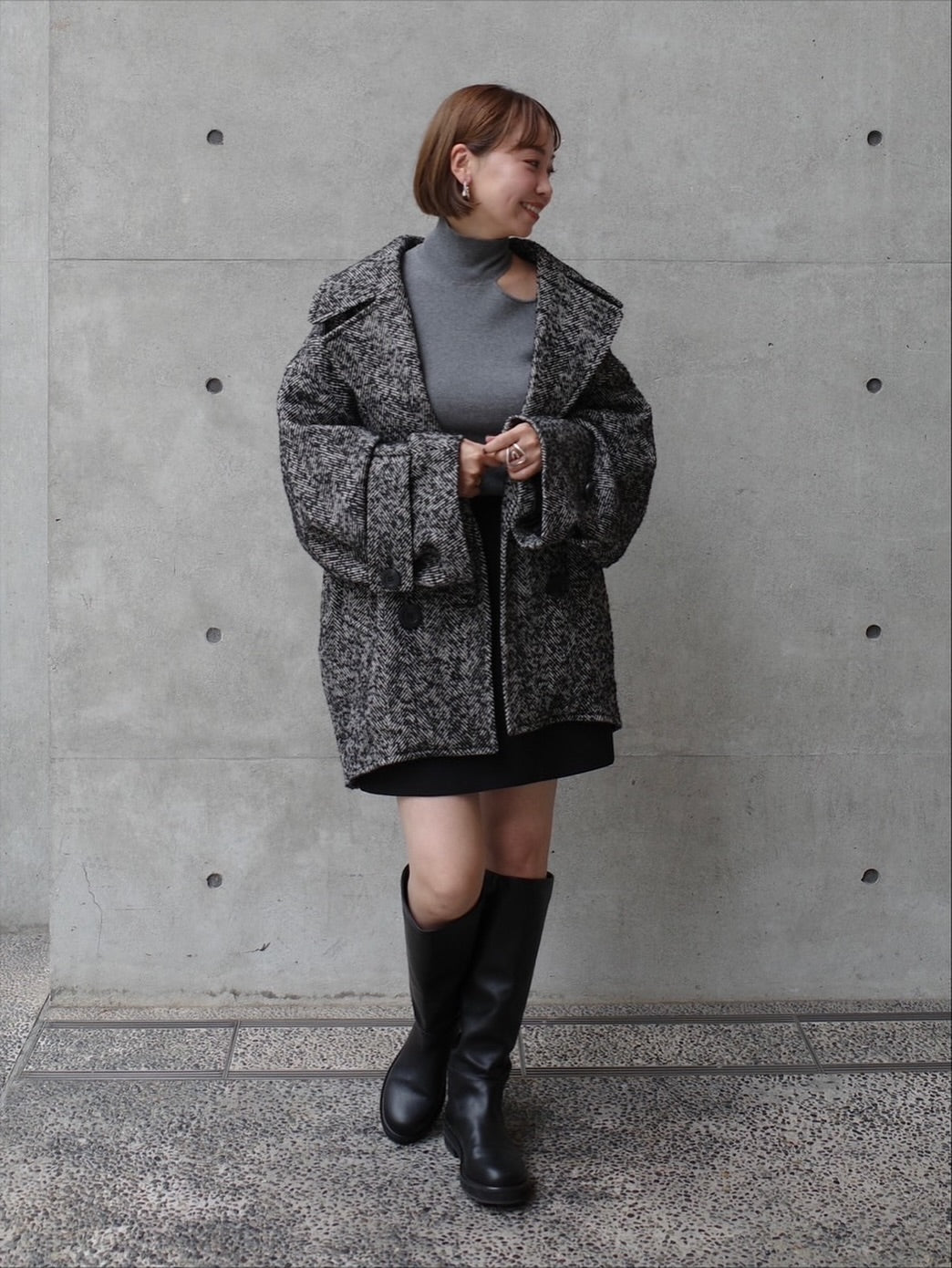 モデル身長:160㎝ / サイズ:FREE