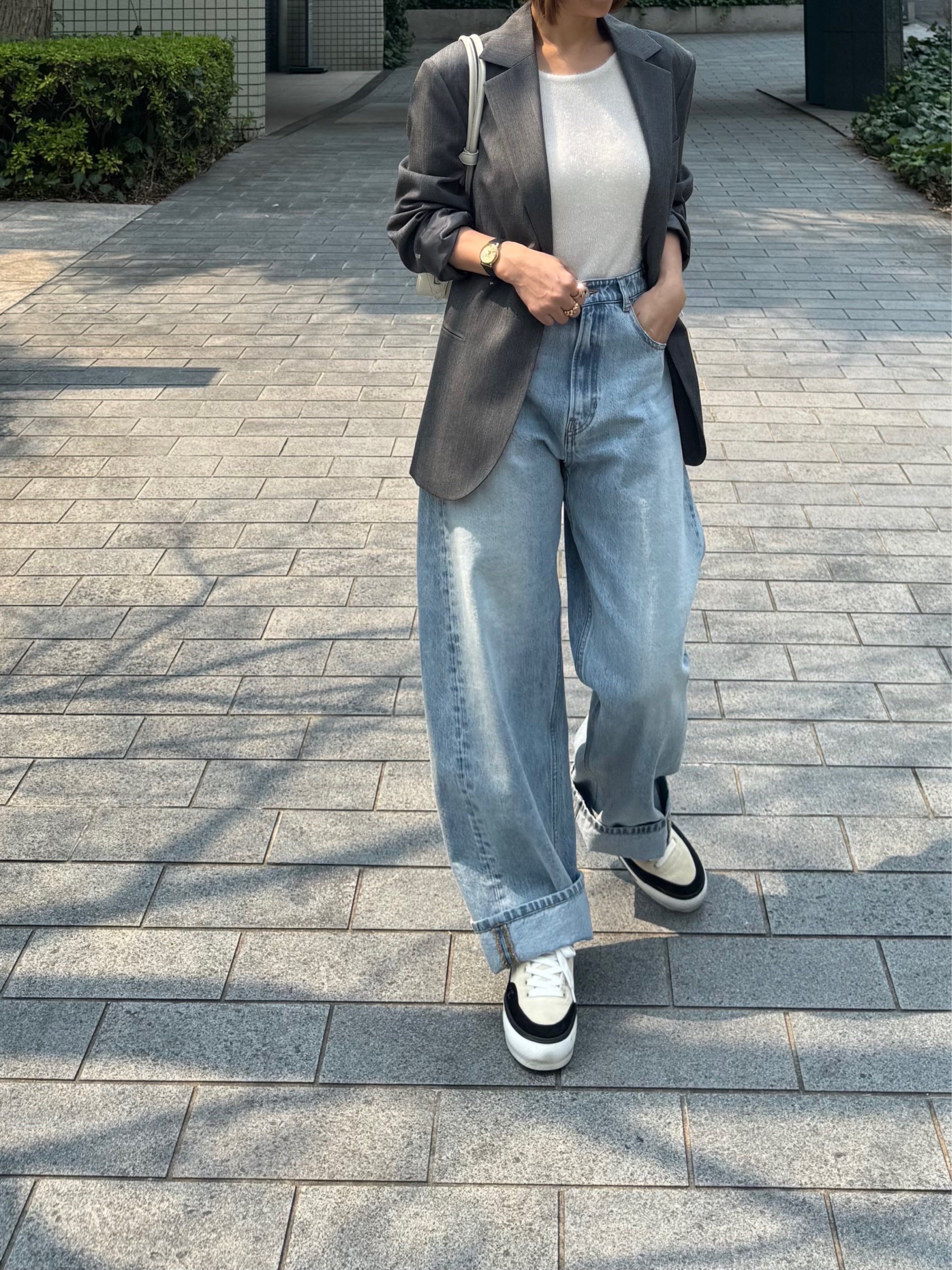 モデル身長:157.5㎝ / サイズ:FREE