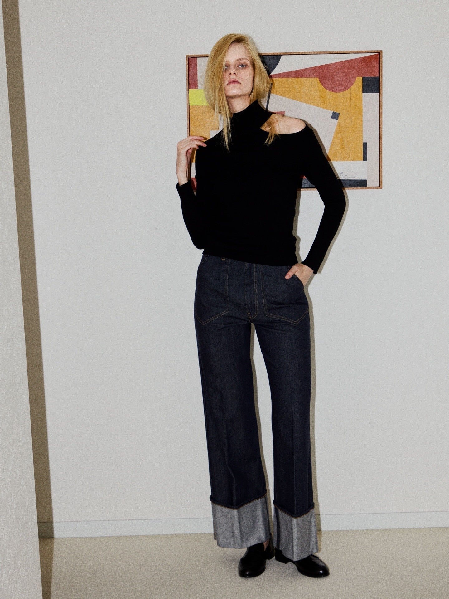 Laetitia rolled-up jeans