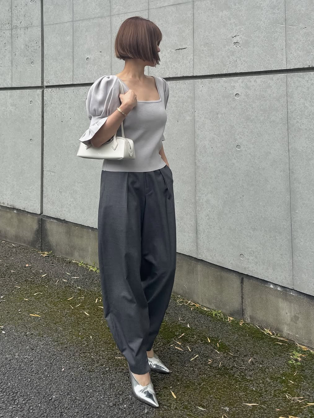 モデル身長:157.5㎝ / サイズ:FREE