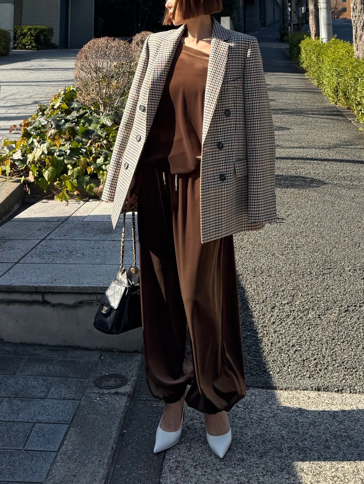 モデル身長:157.5㎝ / サイズ:FREE