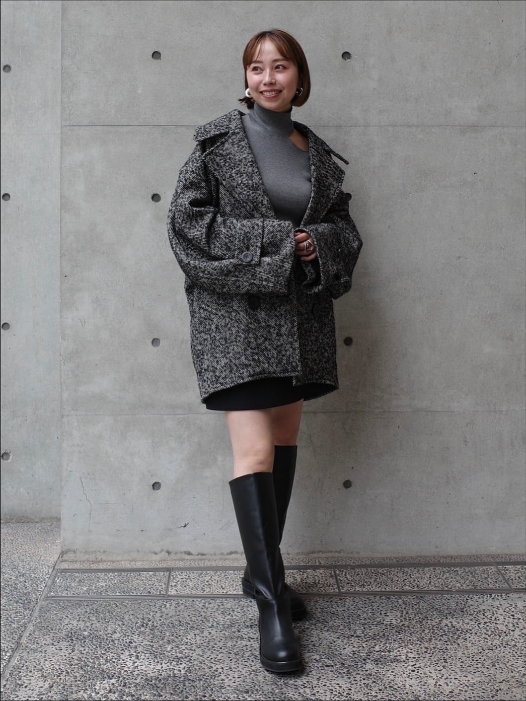 モデル身長:160㎝ / サイズ:FREE