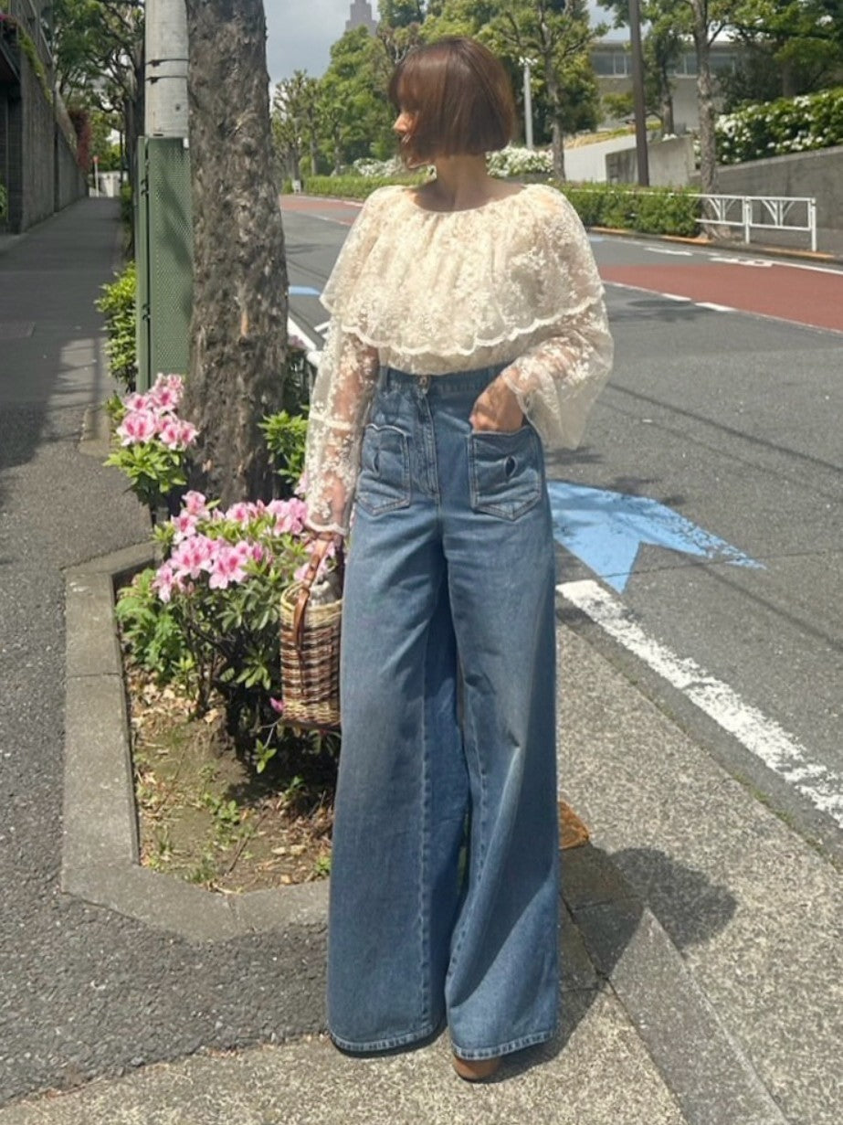 モデル身長:157.5㎝ / サイズ:FREE
