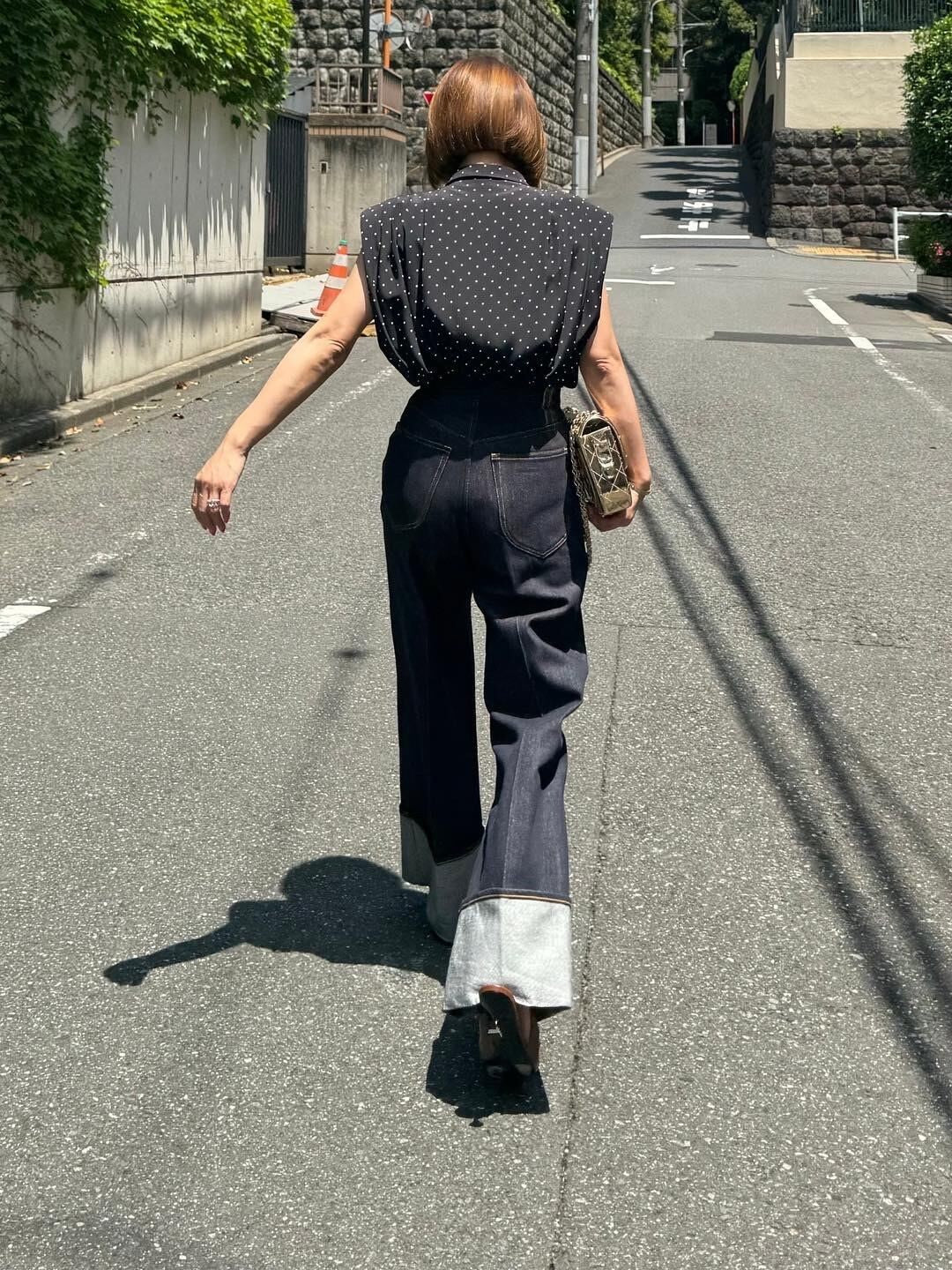 モデル身長:157.5㎝ / サイズ:FREE