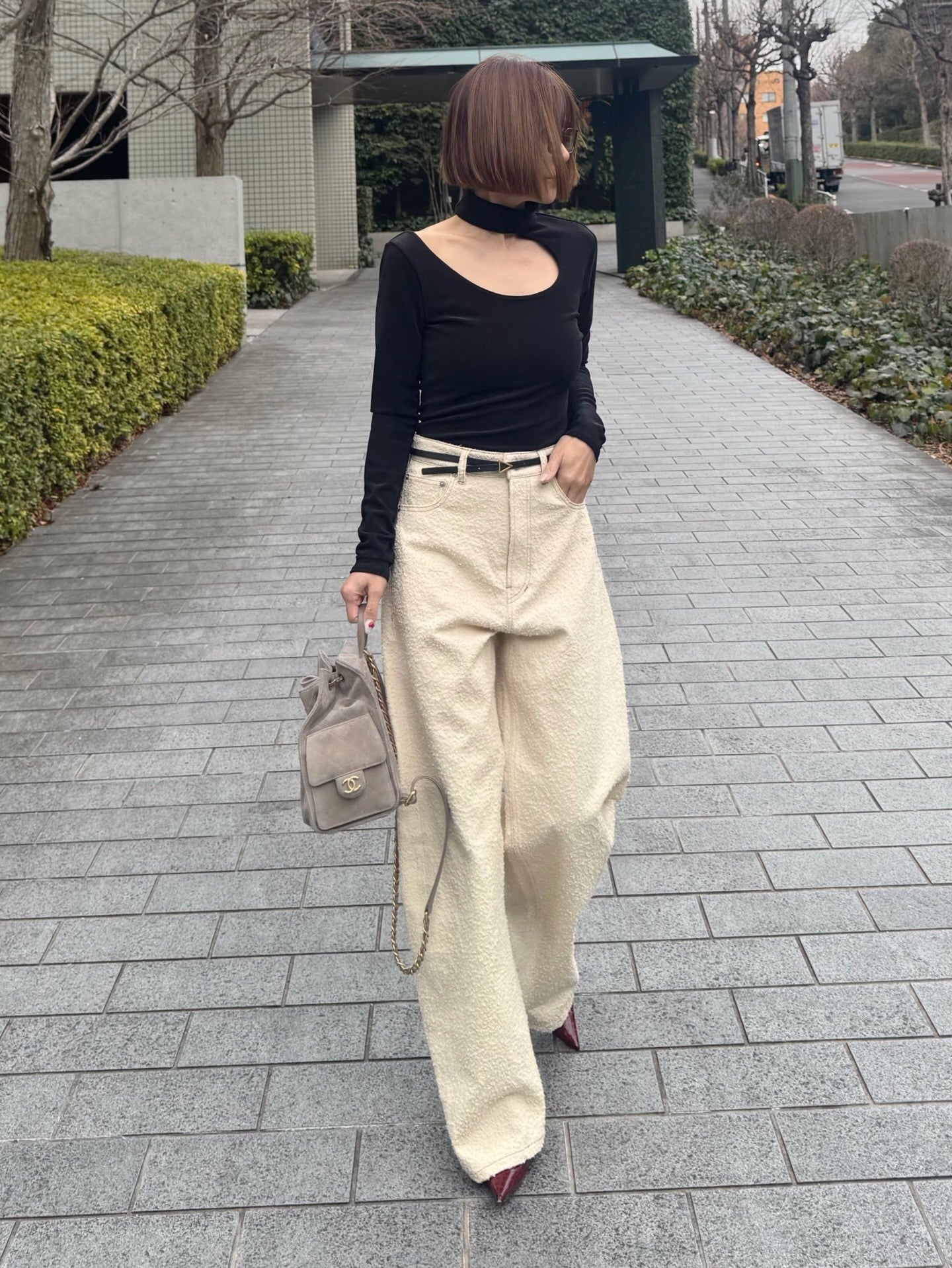 モデル身長:157.5㎝ / サイズ:0