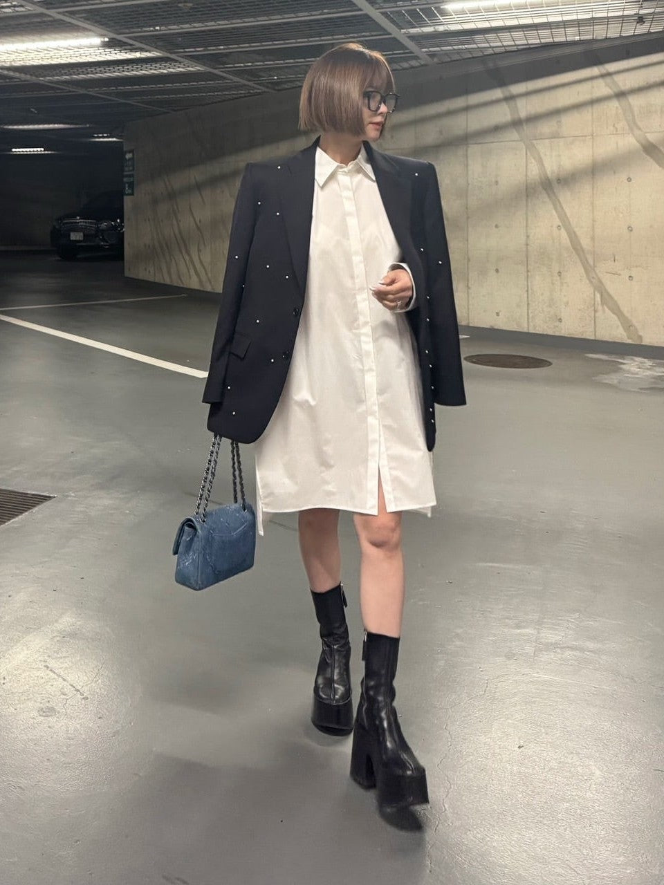 モデル身長:157.5㎝ / サイズ:FREE