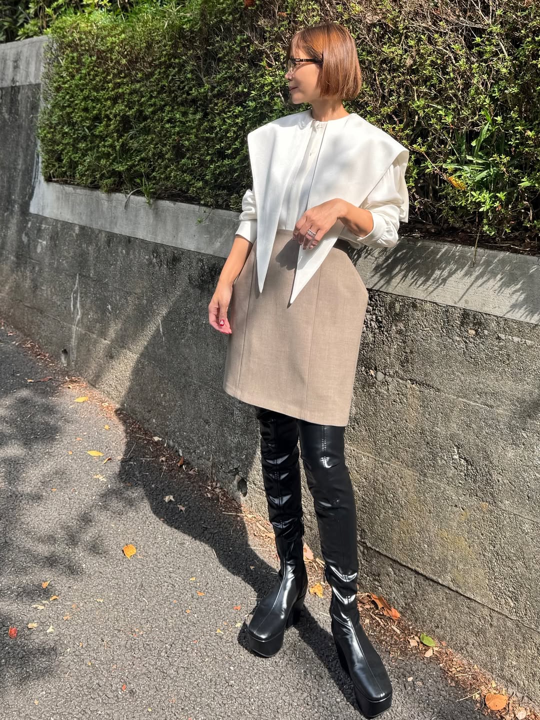 モデル身長:157.5㎝ / サイズ:0