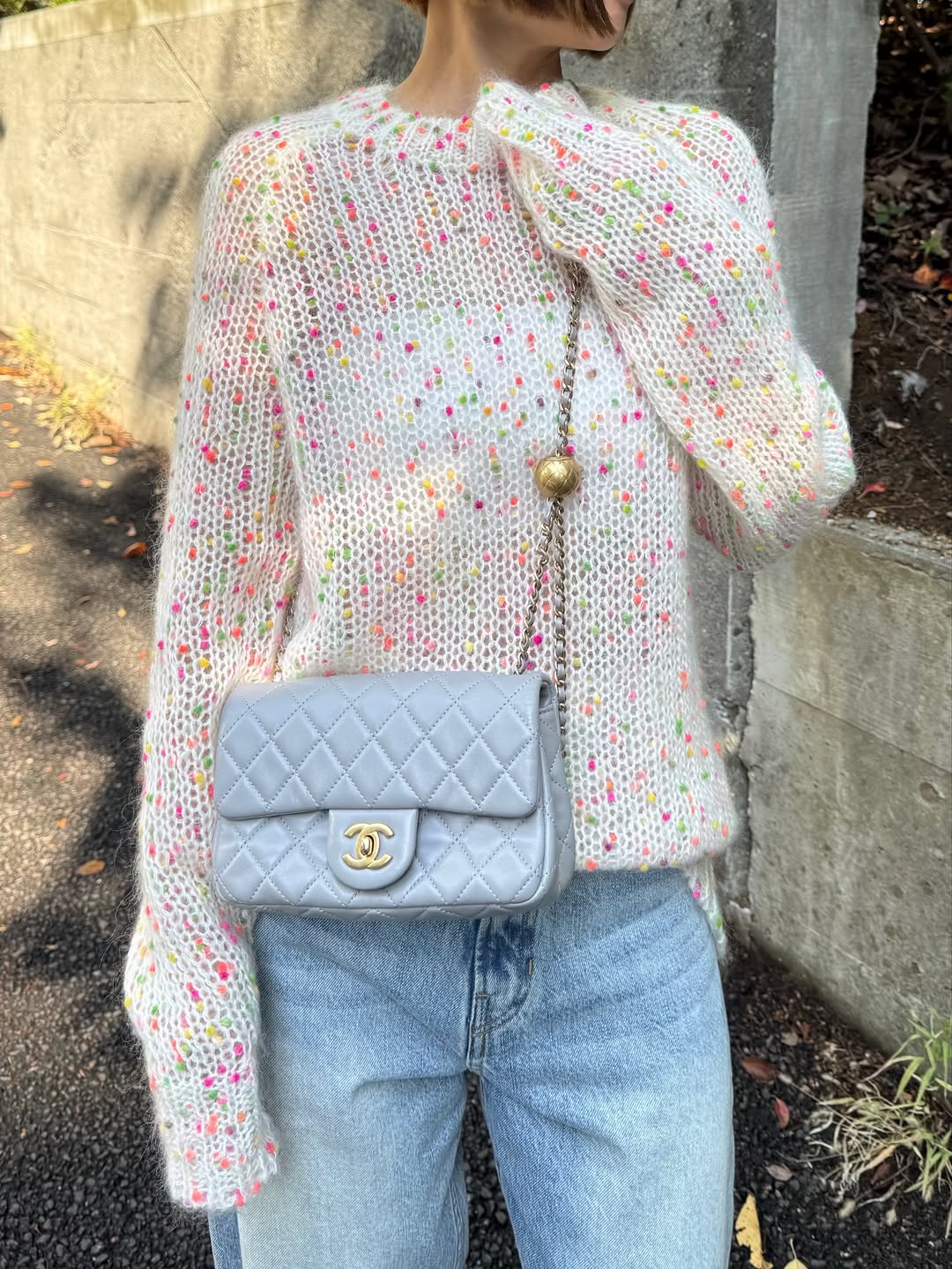 モデル身長:157.5㎝ / サイズ:FREE