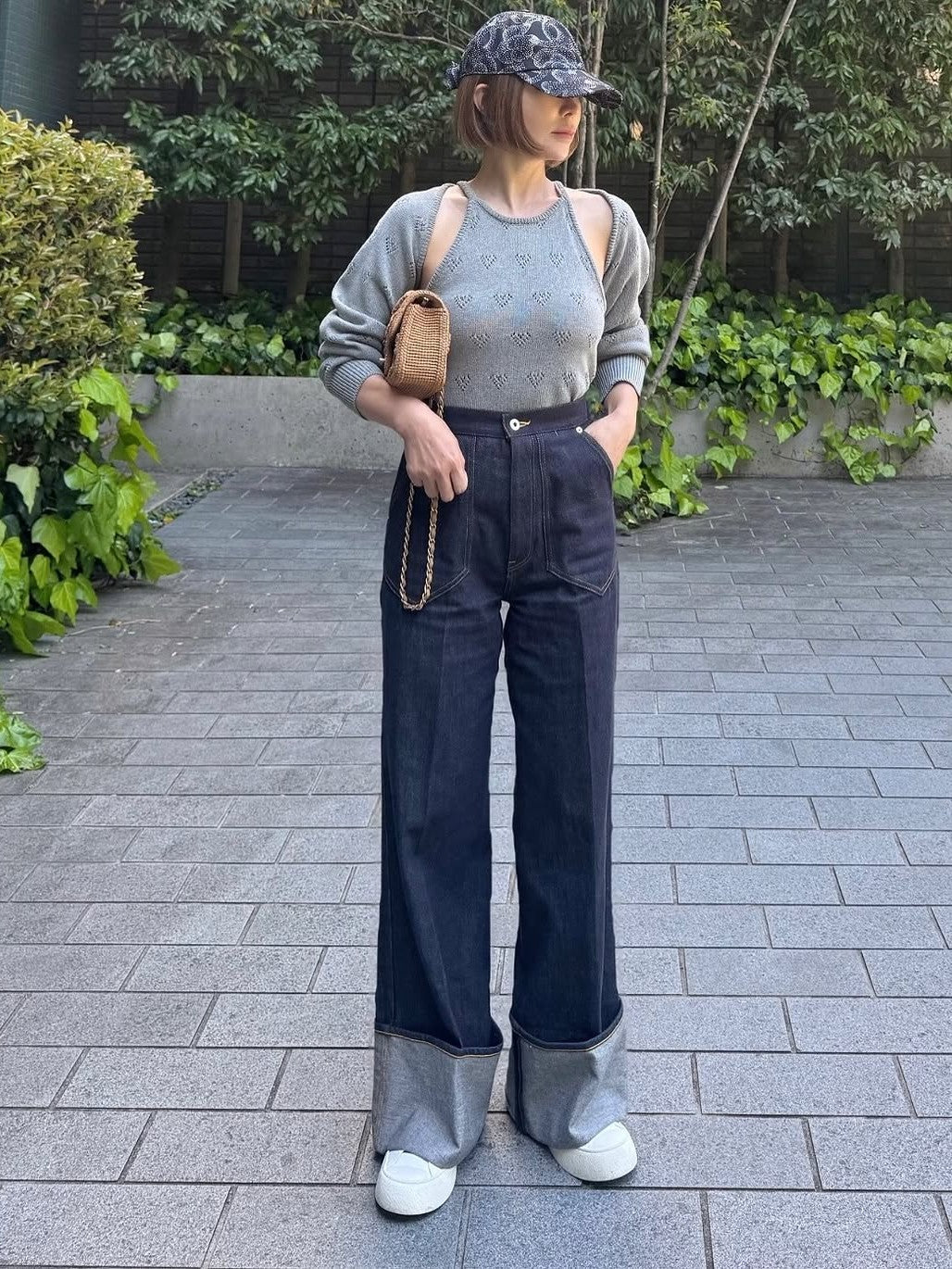 モデル身長:157.5㎝ / サイズ:FREE