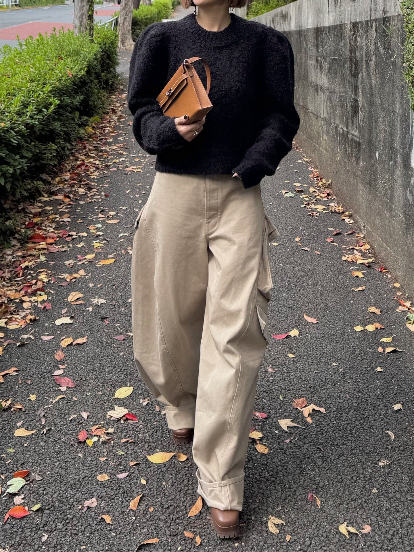 モデル身長:157.5㎝ / サイズ:FREE