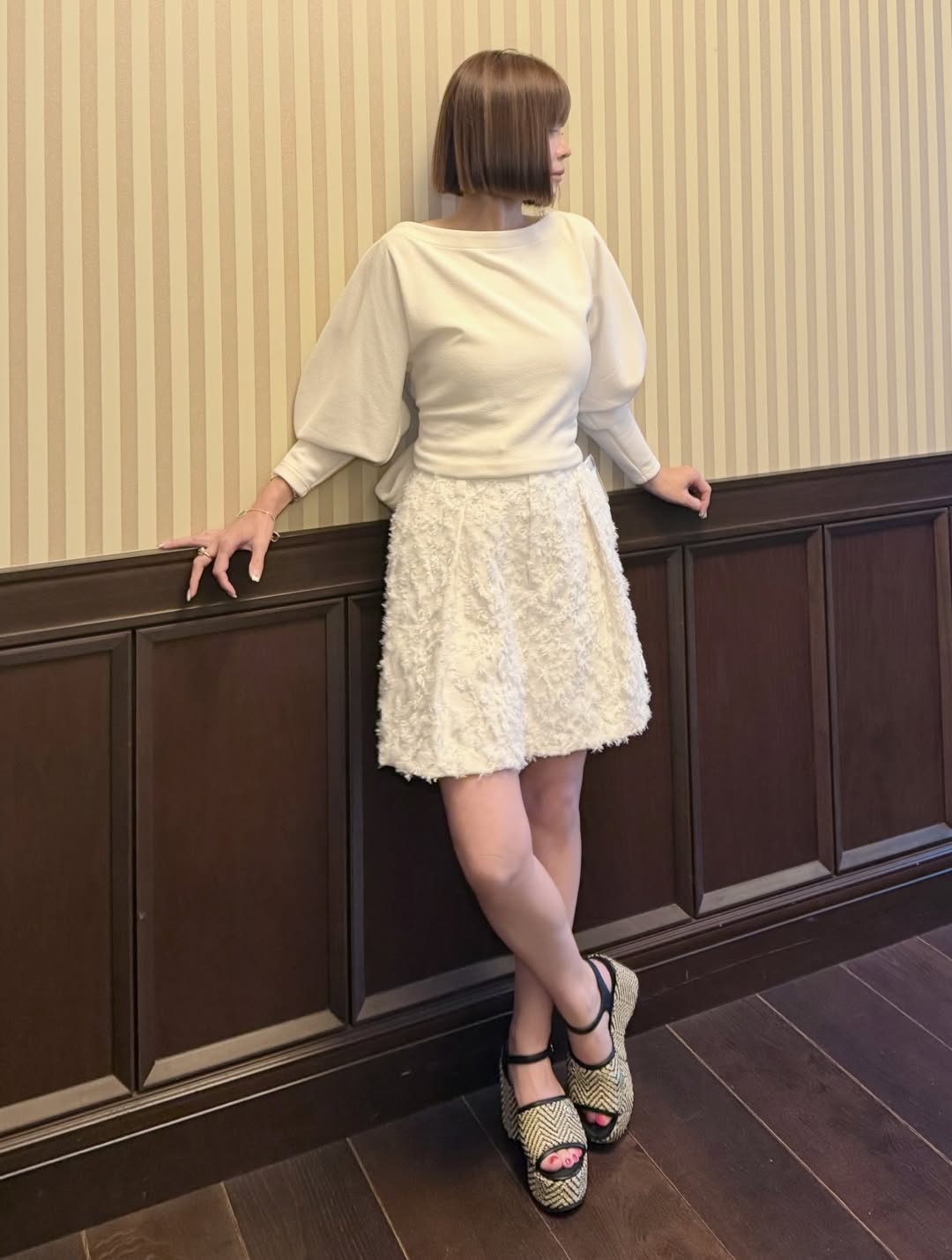 モデル身長:157.5㎝ / サイズ:0