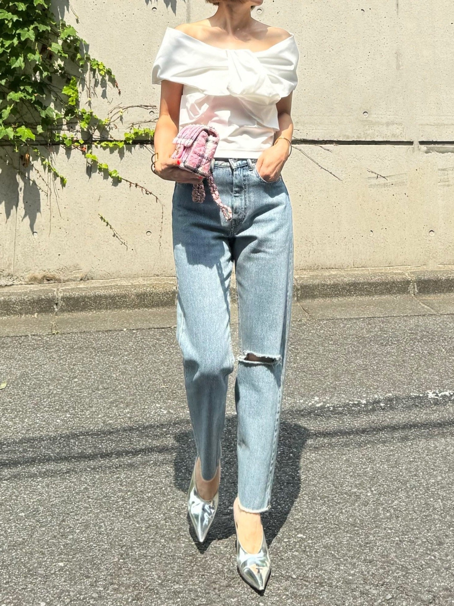 モデル身長:157.5㎝ / サイズ:0