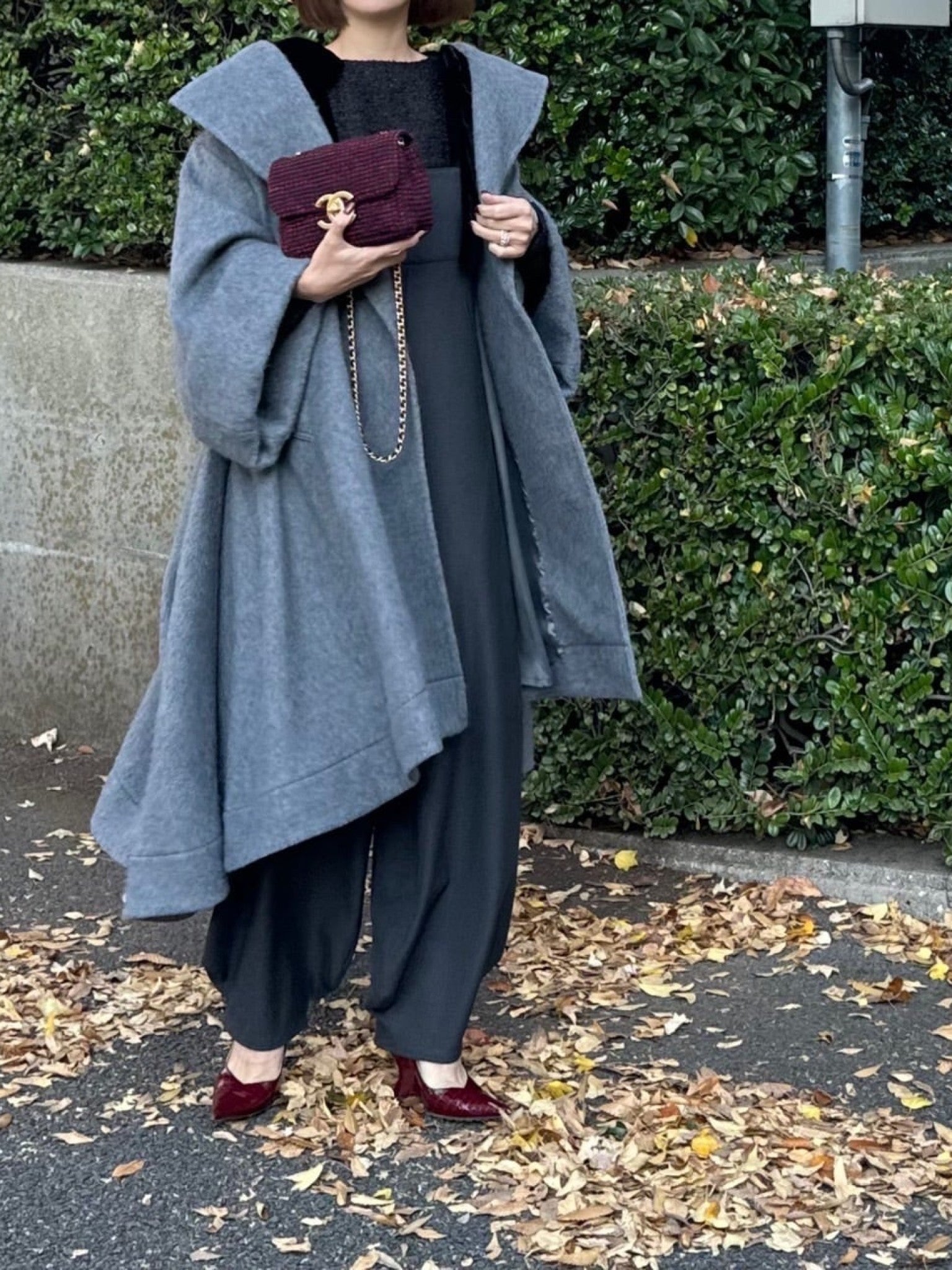 リボンショルダーオールインワン Stelle