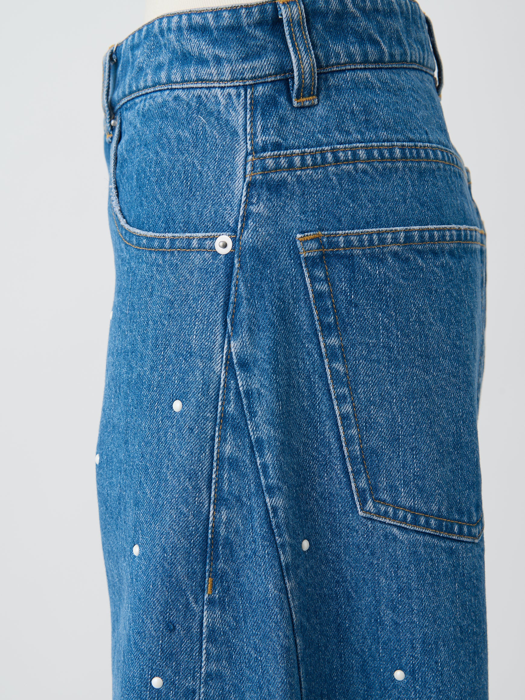 パールデニムパンツ Mos