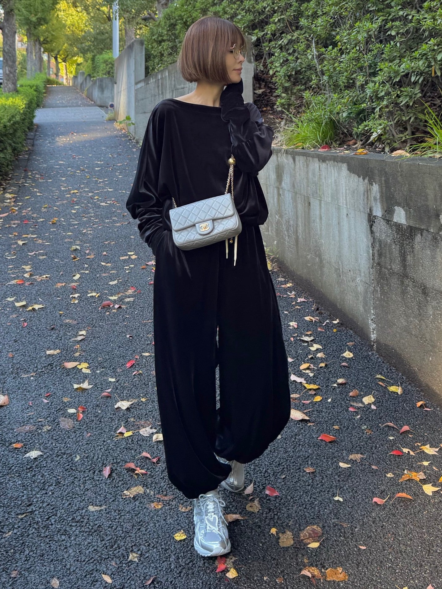 モデル身長:157.5㎝ / サイズ:FREE