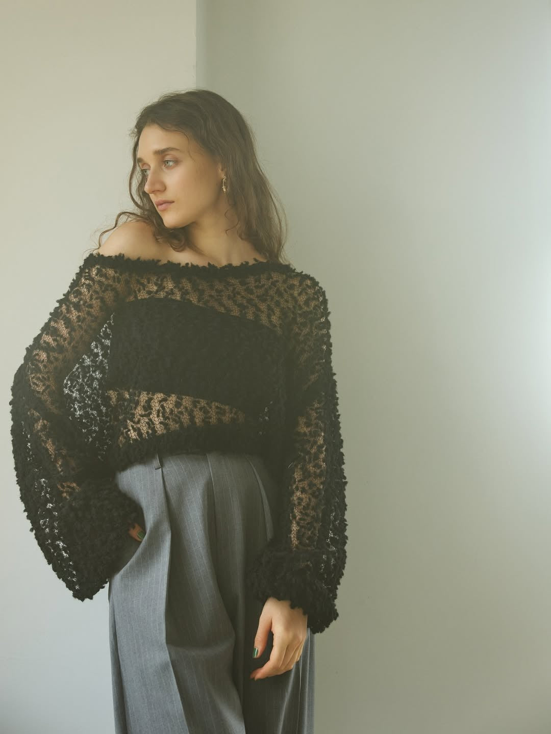 Samuel See-through Popcorn Knit