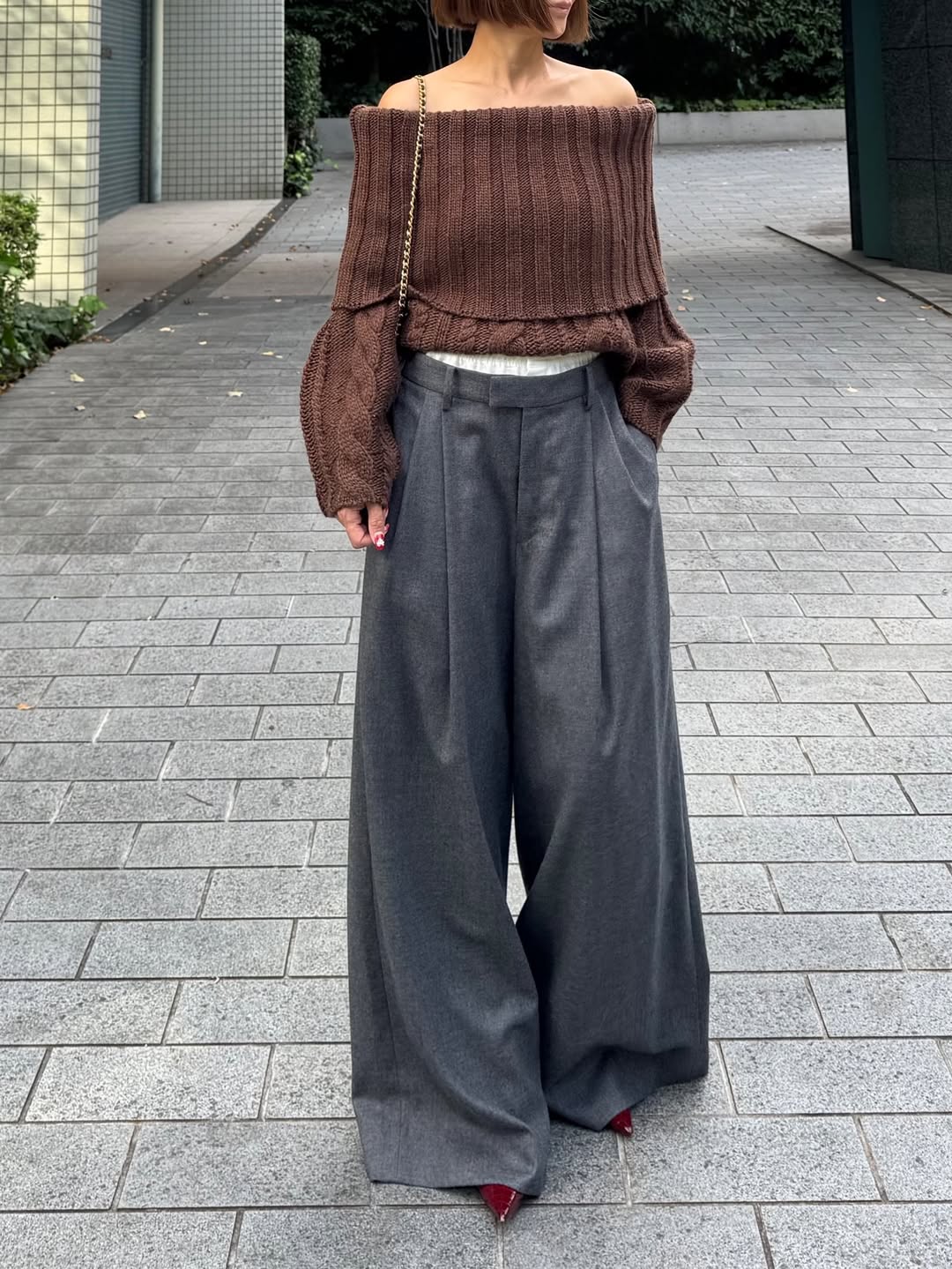 モデル身長:157.5㎝ / サイズ:FREE