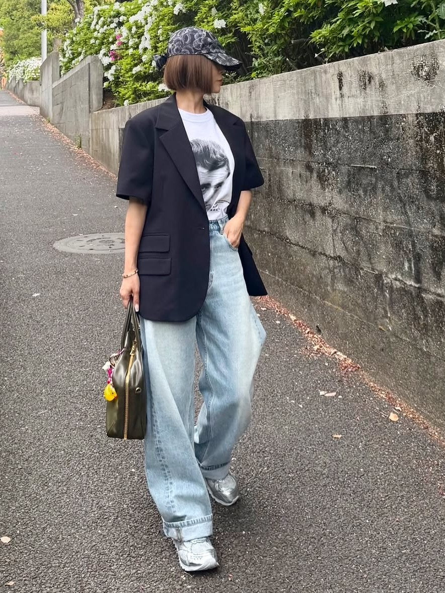 モデル身長:157.5㎝ / サイズ:FREE