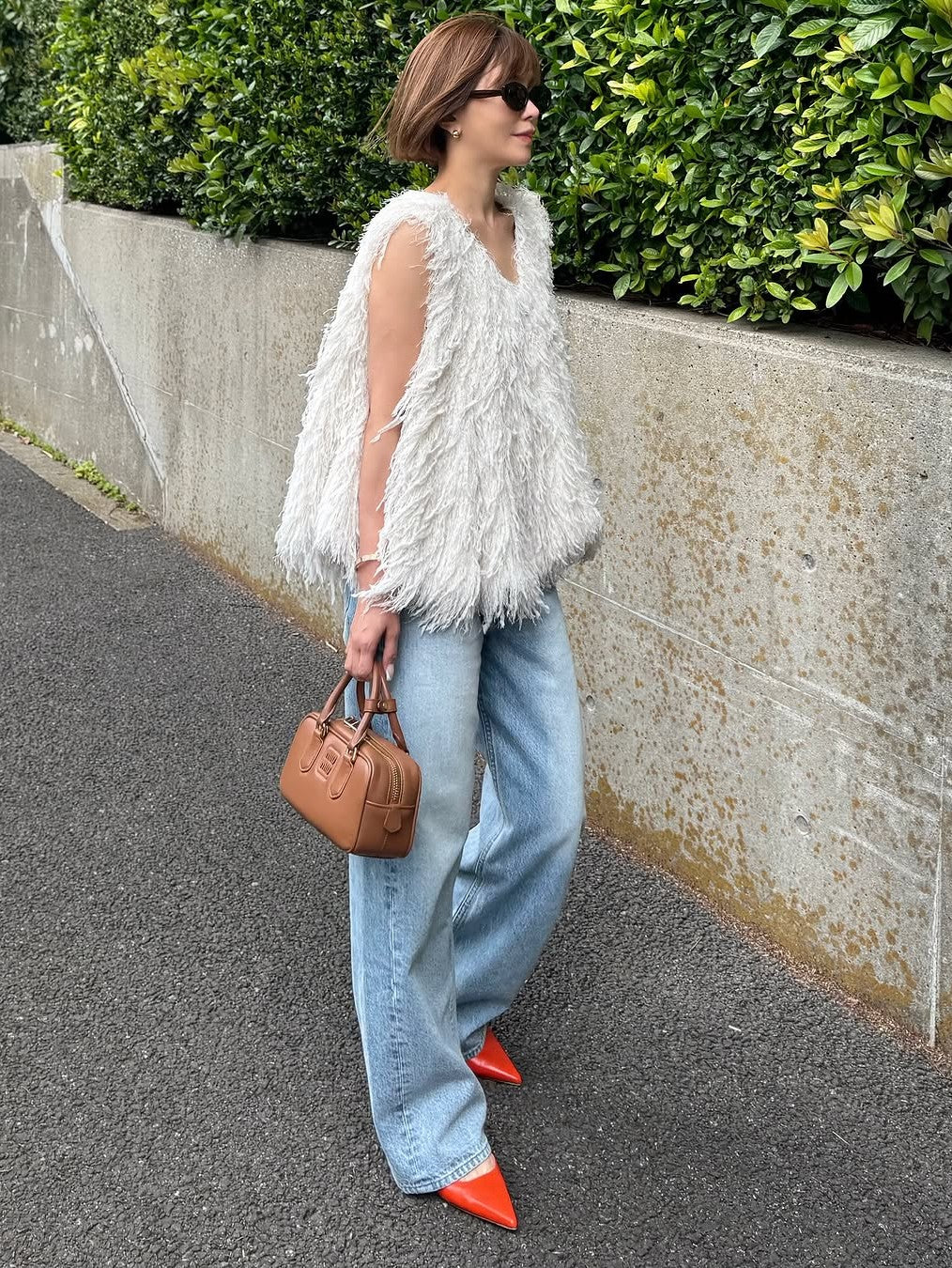 モデル身長:157.5㎝ / サイズ:FREE