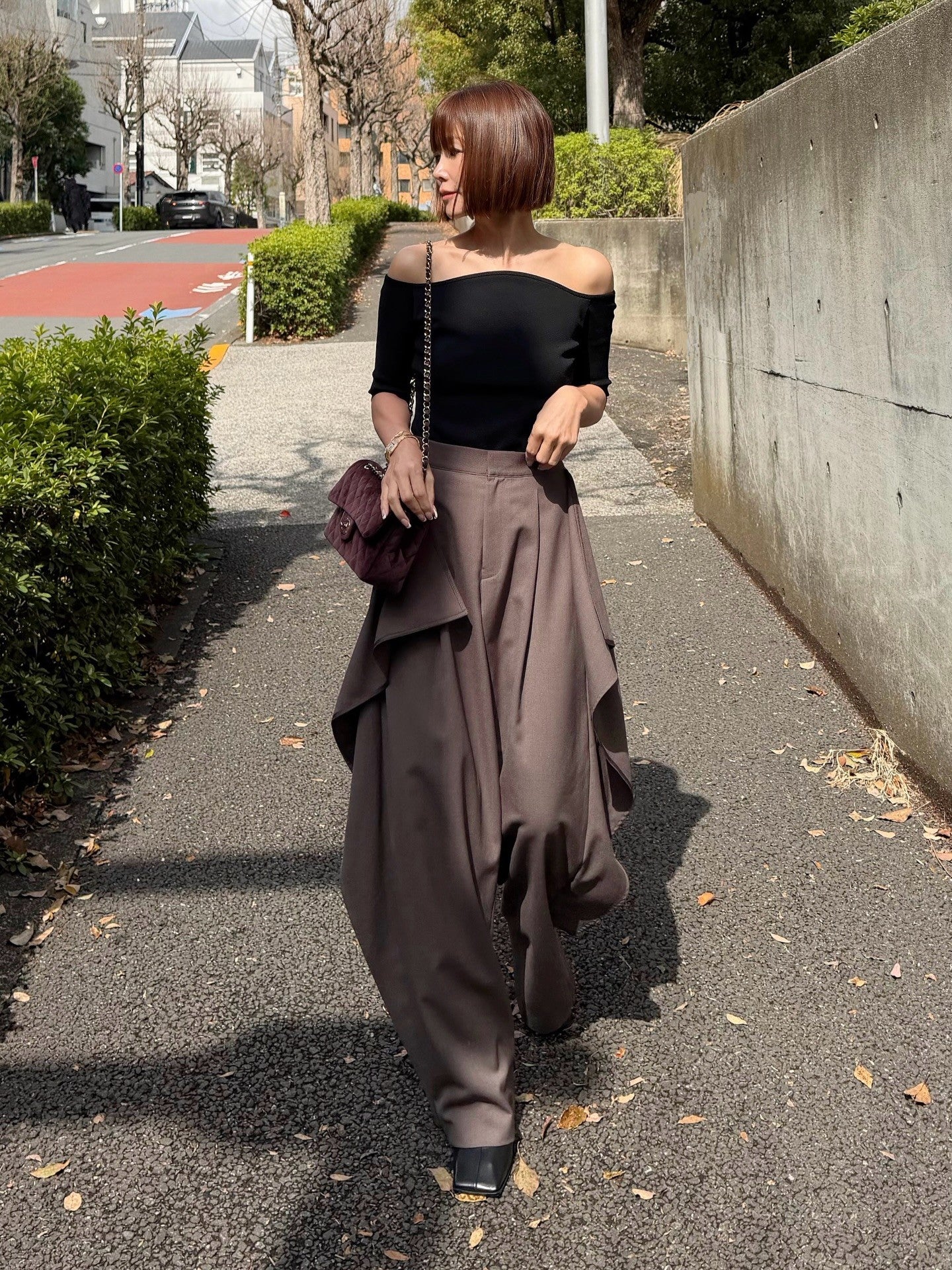 モデル身長:157.5㎝ / サイズ:0