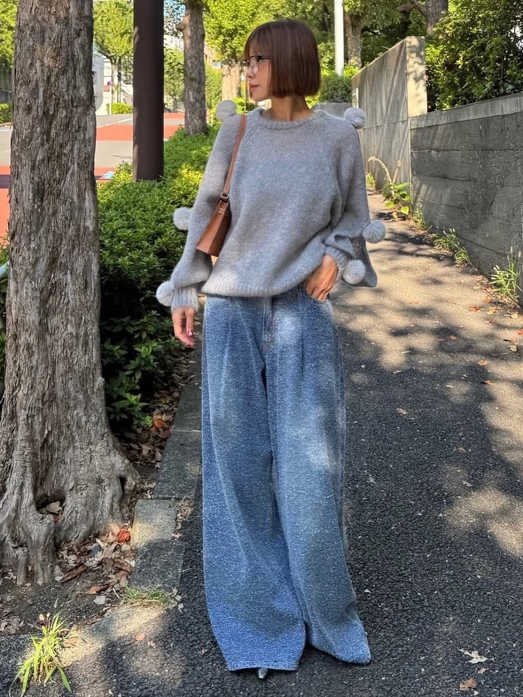 モデル身長:157.5㎝ / サイズ:FREE