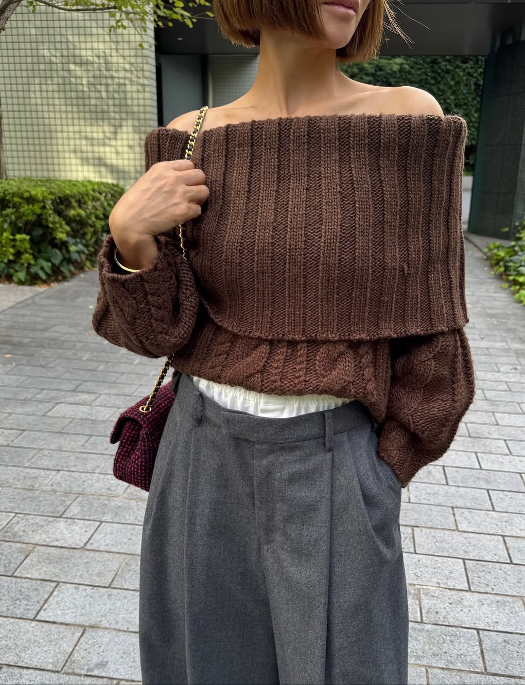 モデル身長:157.5㎝ / サイズ:FREE