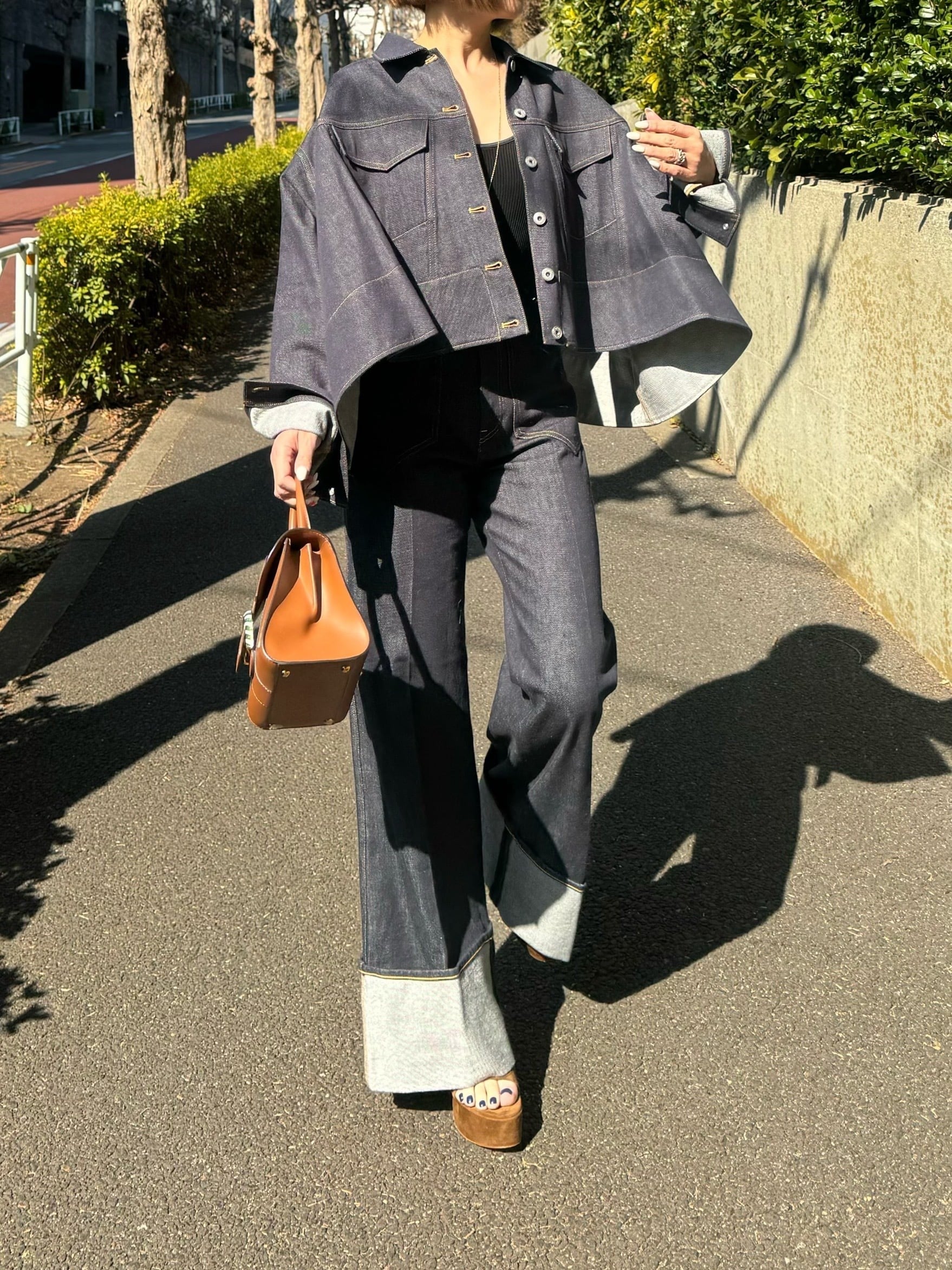 モデル身長:157.5㎝ / サイズ:FREE