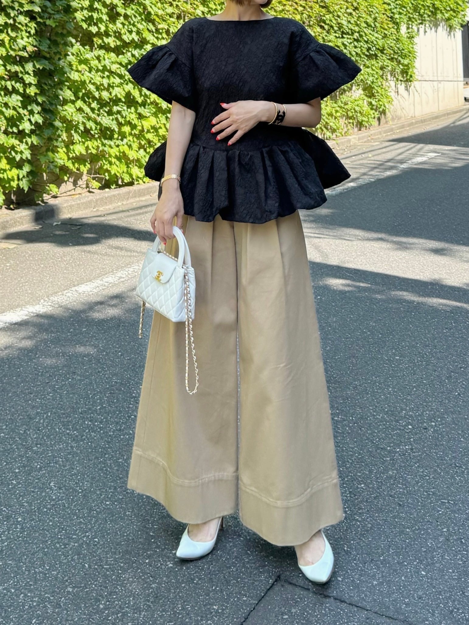 モデル身長:157.5㎝ / サイズ:0