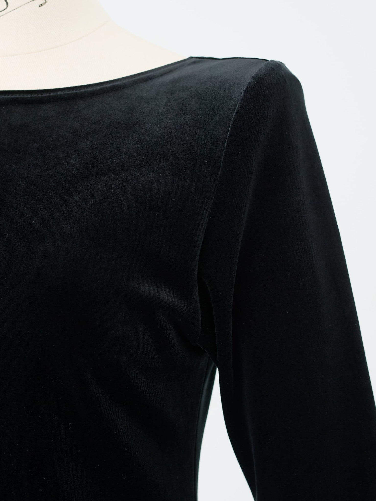 バックオープンベロアトップス Riane