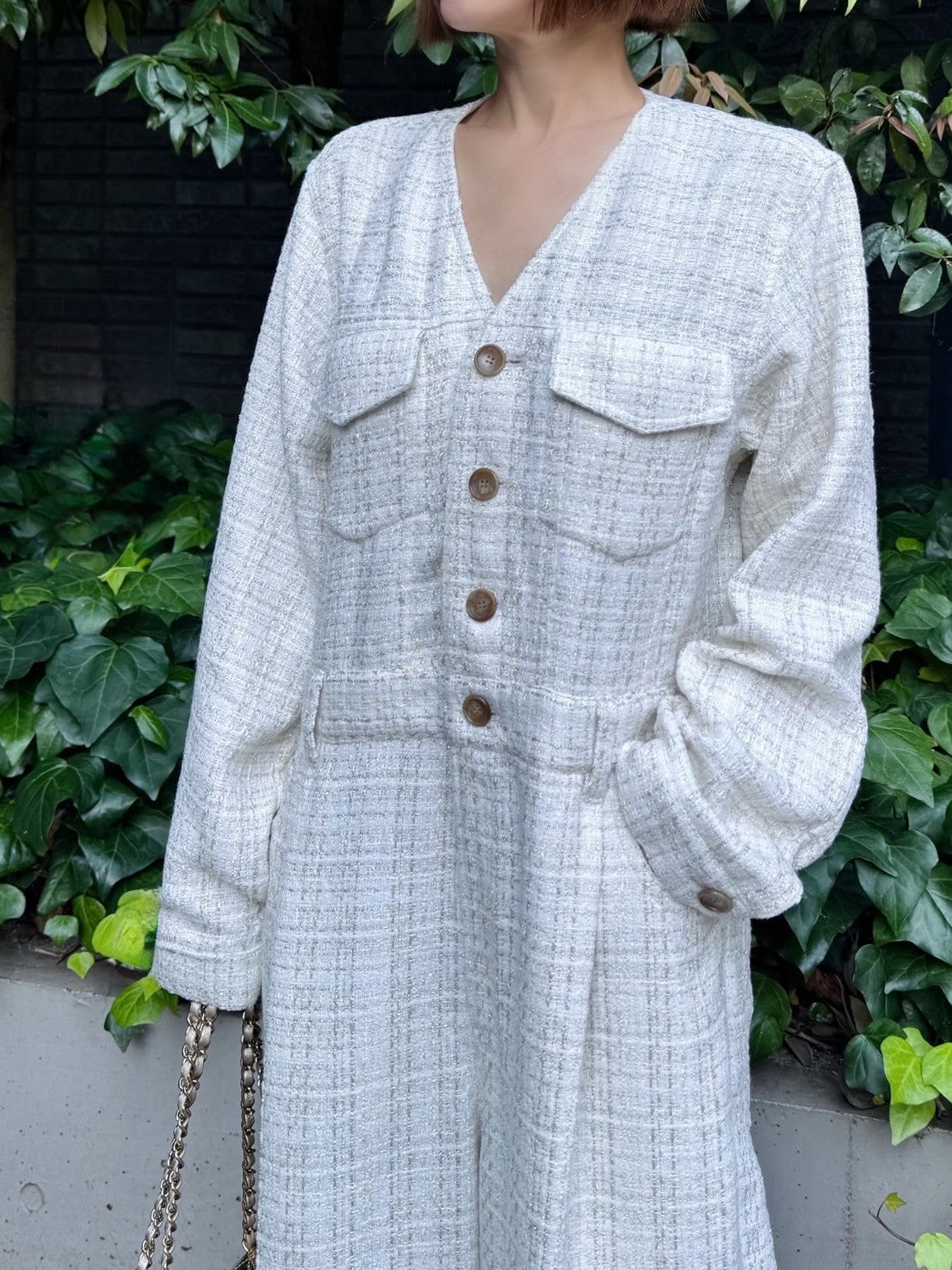 モデル身長:157.5㎝ / サイズ:0