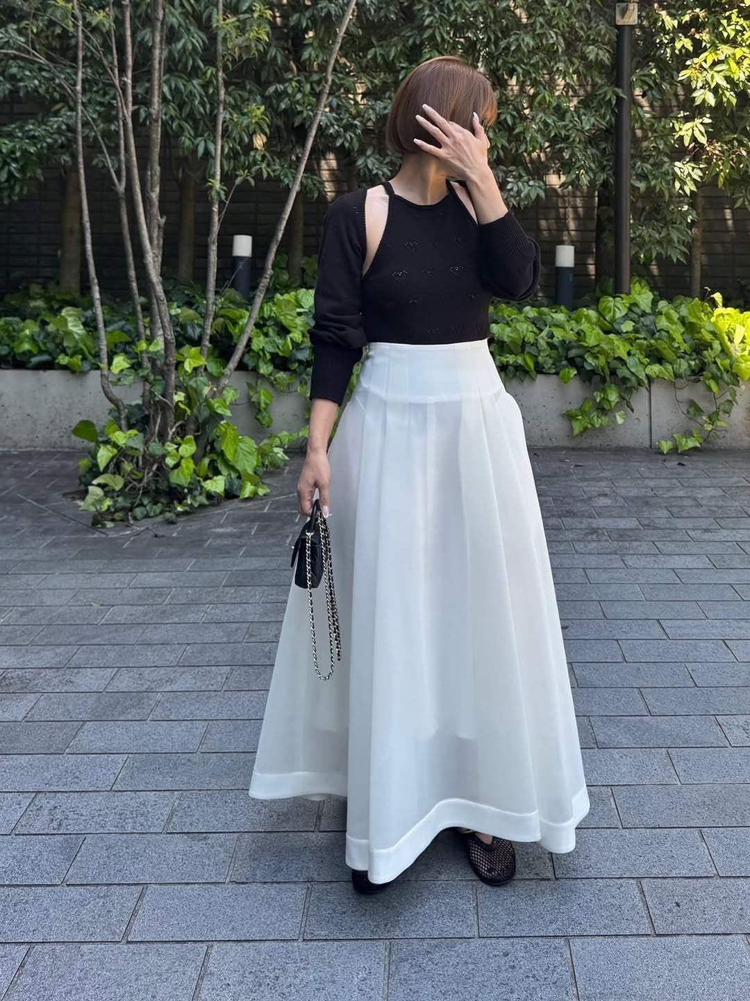 モデル身長:157.5㎝ / サイズ:FREE