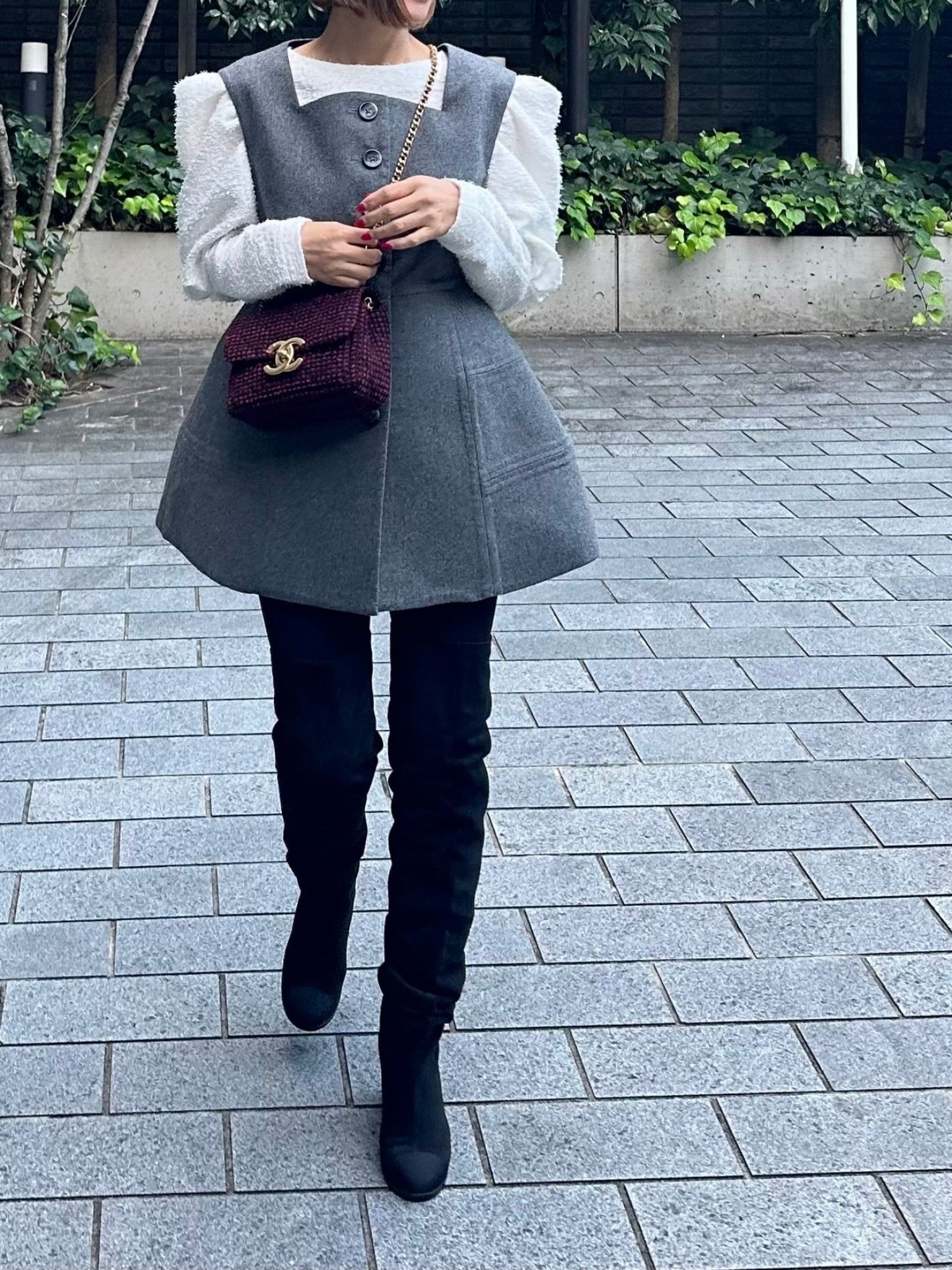 モデル身長:157.5㎝ / サイズ:0