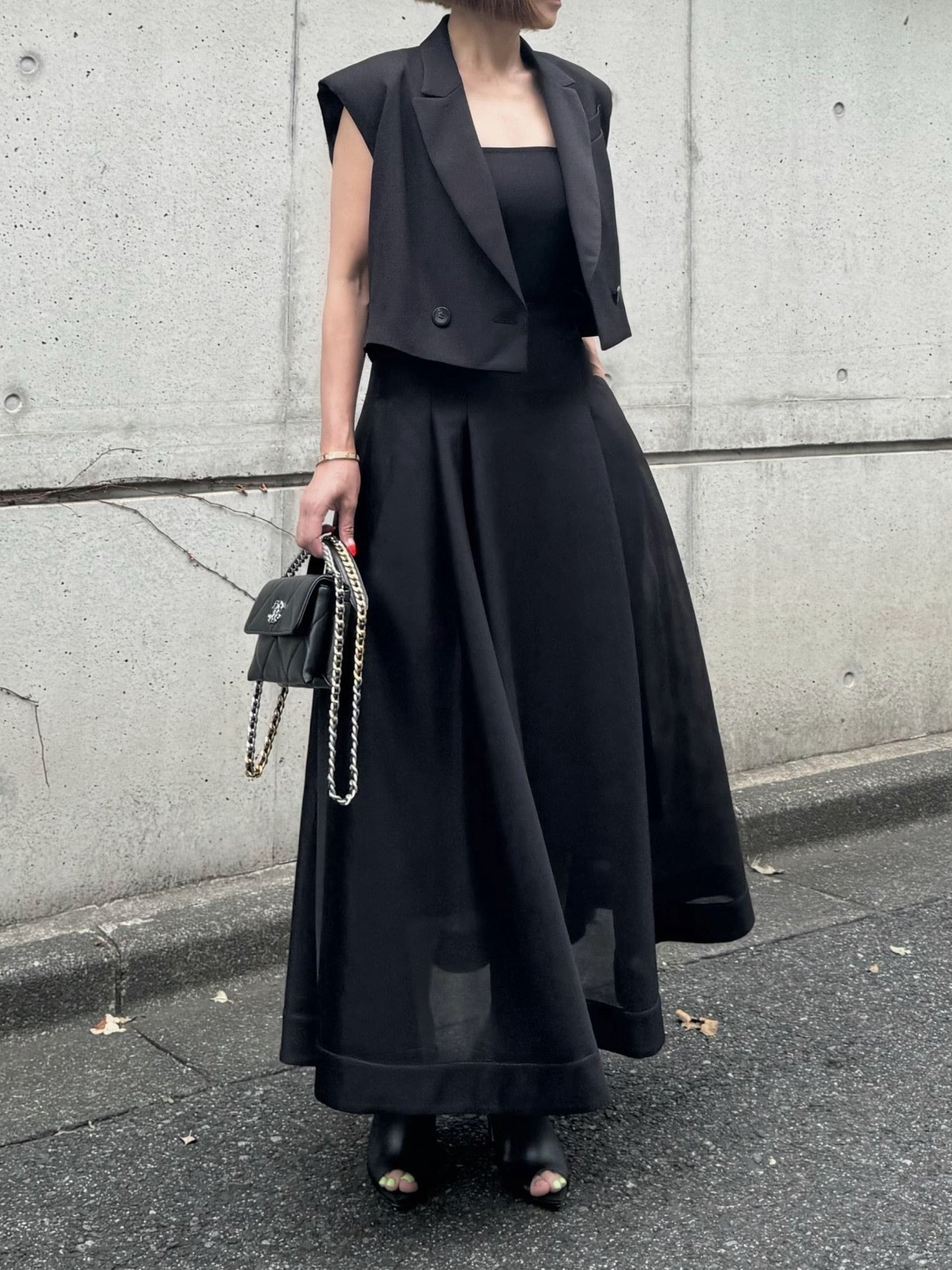 モデル身長:157.5㎝ / サイズ:FREE