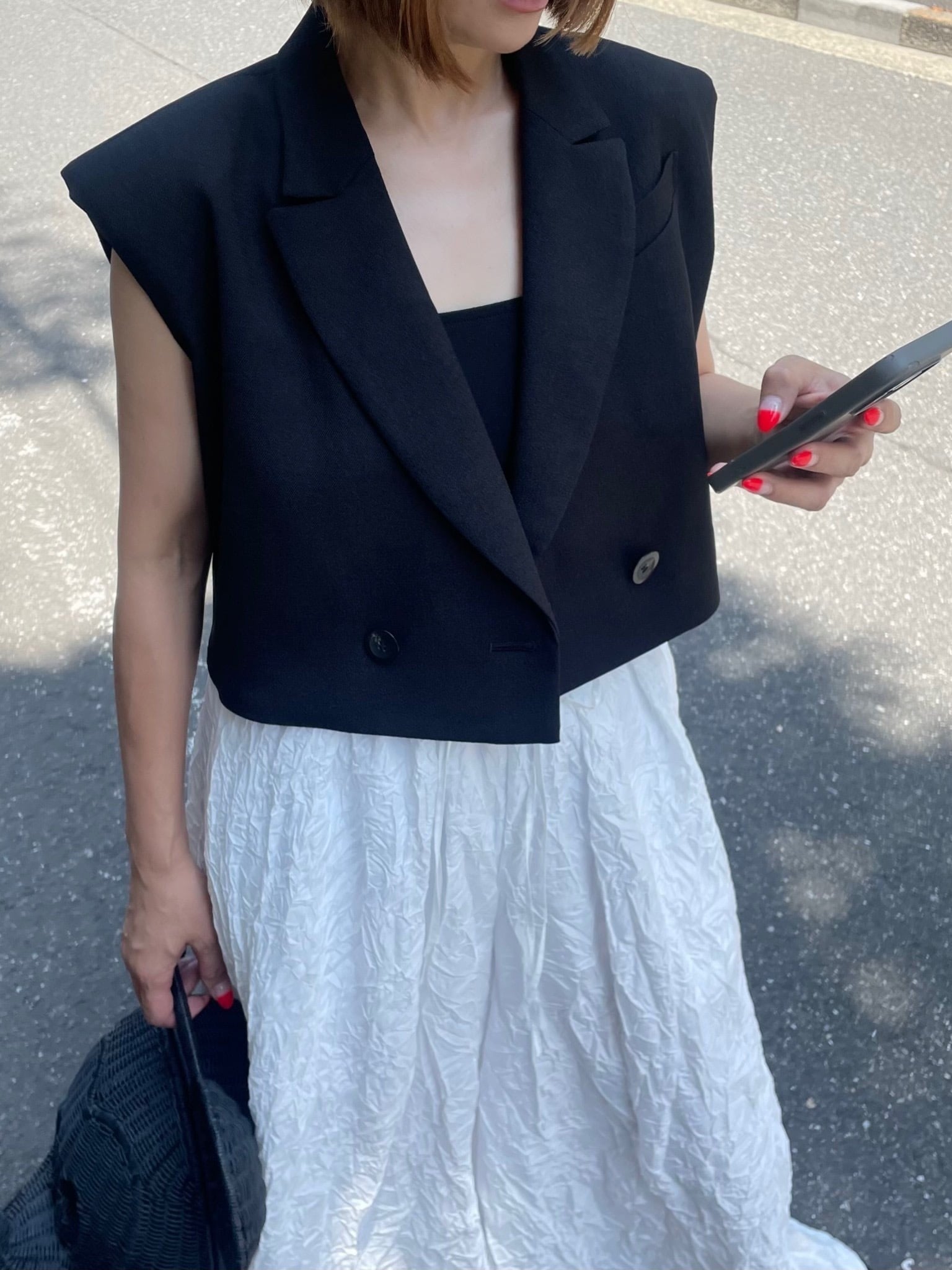 モデル身長:157.5㎝ / サイズ:FREE