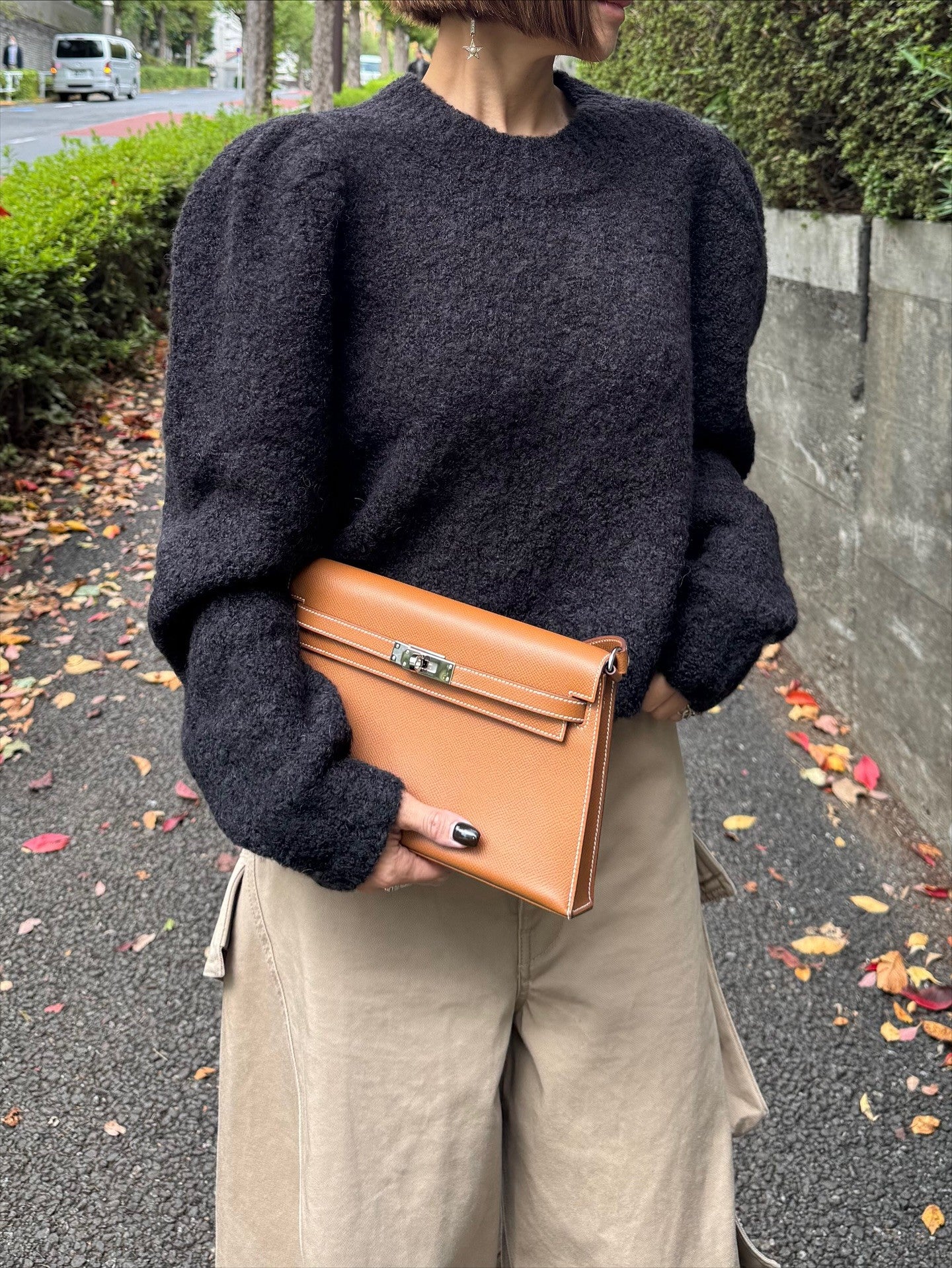 モデル身長:157.5㎝ / サイズ:FREE