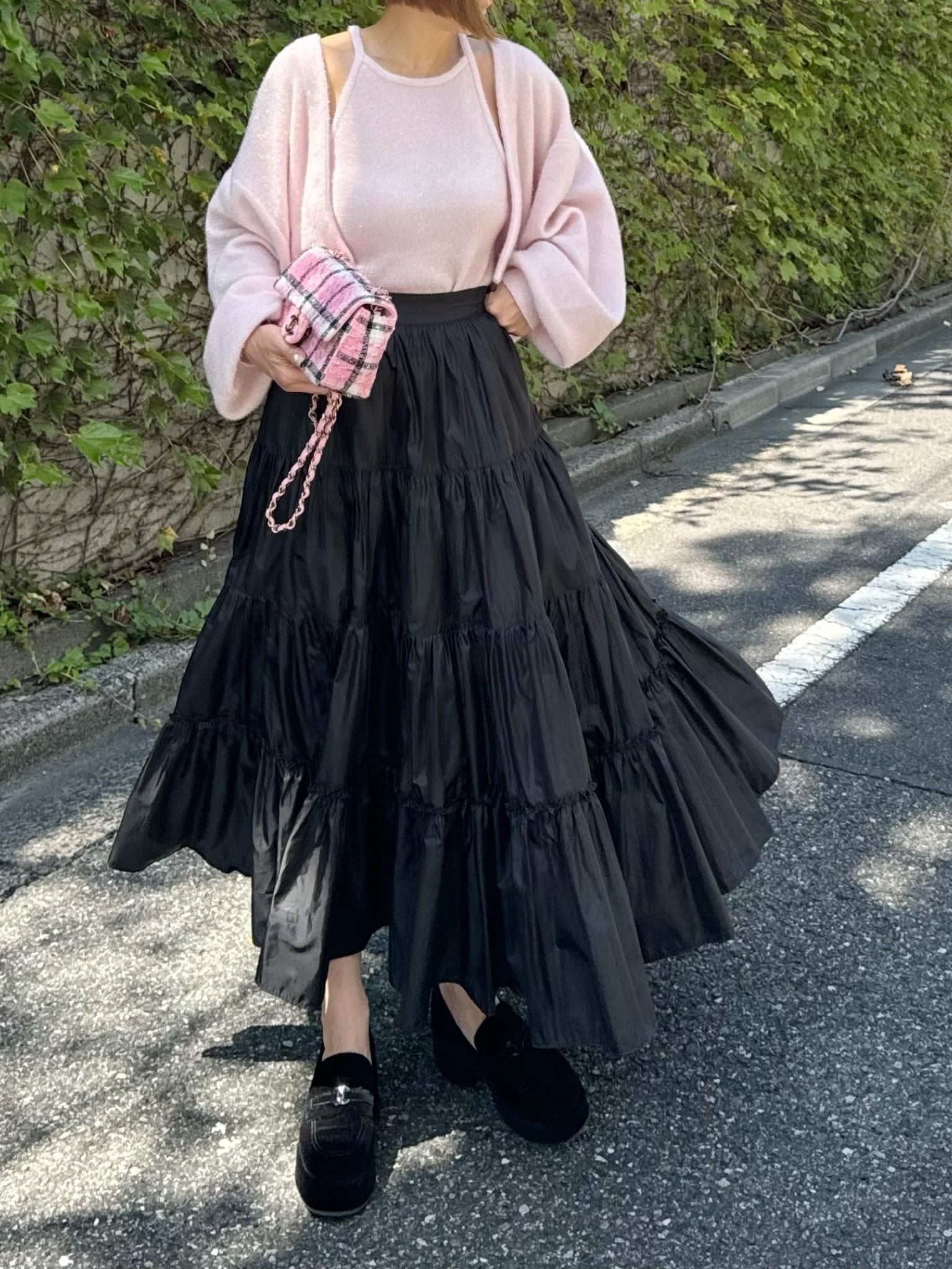 モデル身長:157.5㎝ / サイズ:FREE