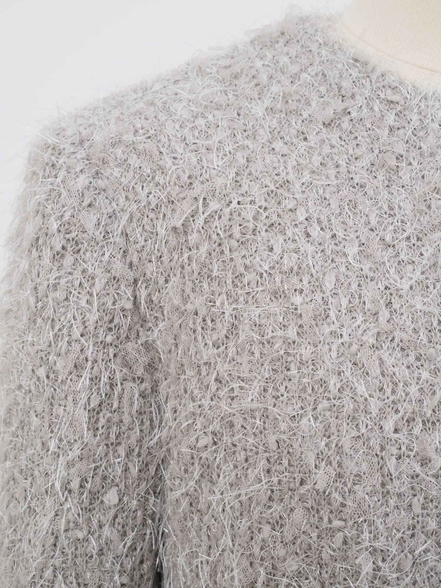 Yvonne shaggy tweed jacket