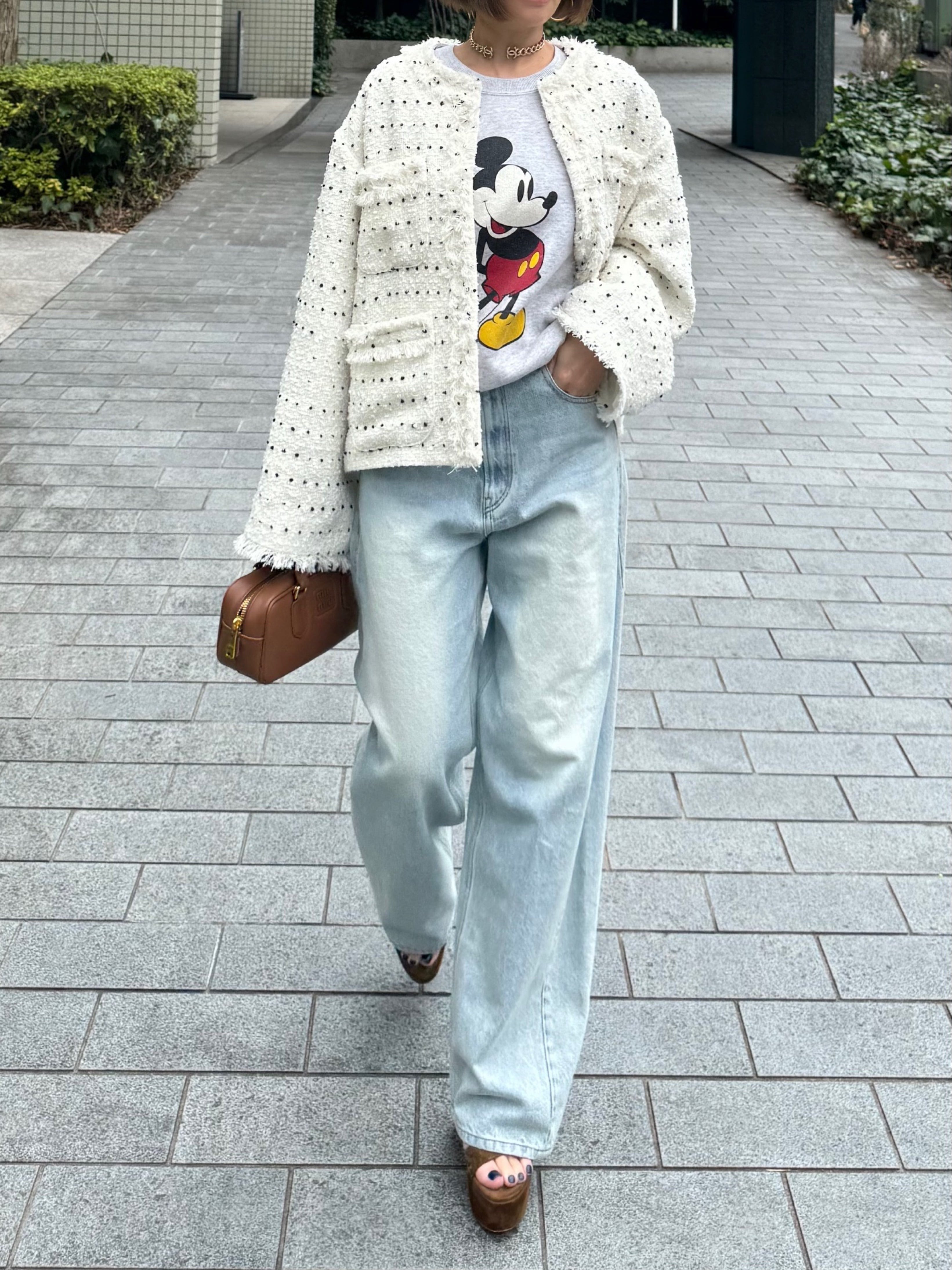 モデル身長:157.5㎝ / サイズ:FREE