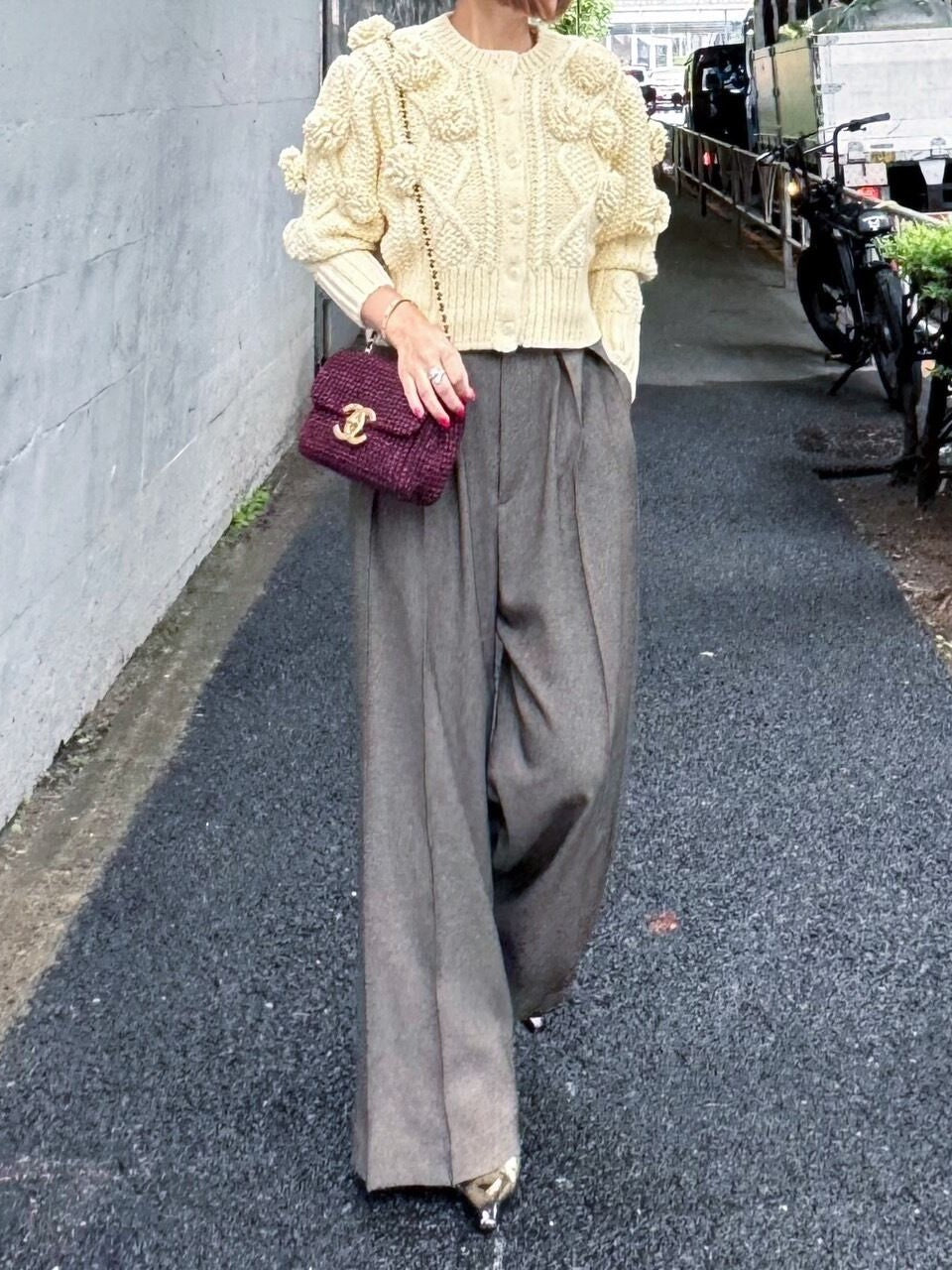 フラワーモチーフカーディガン Rose