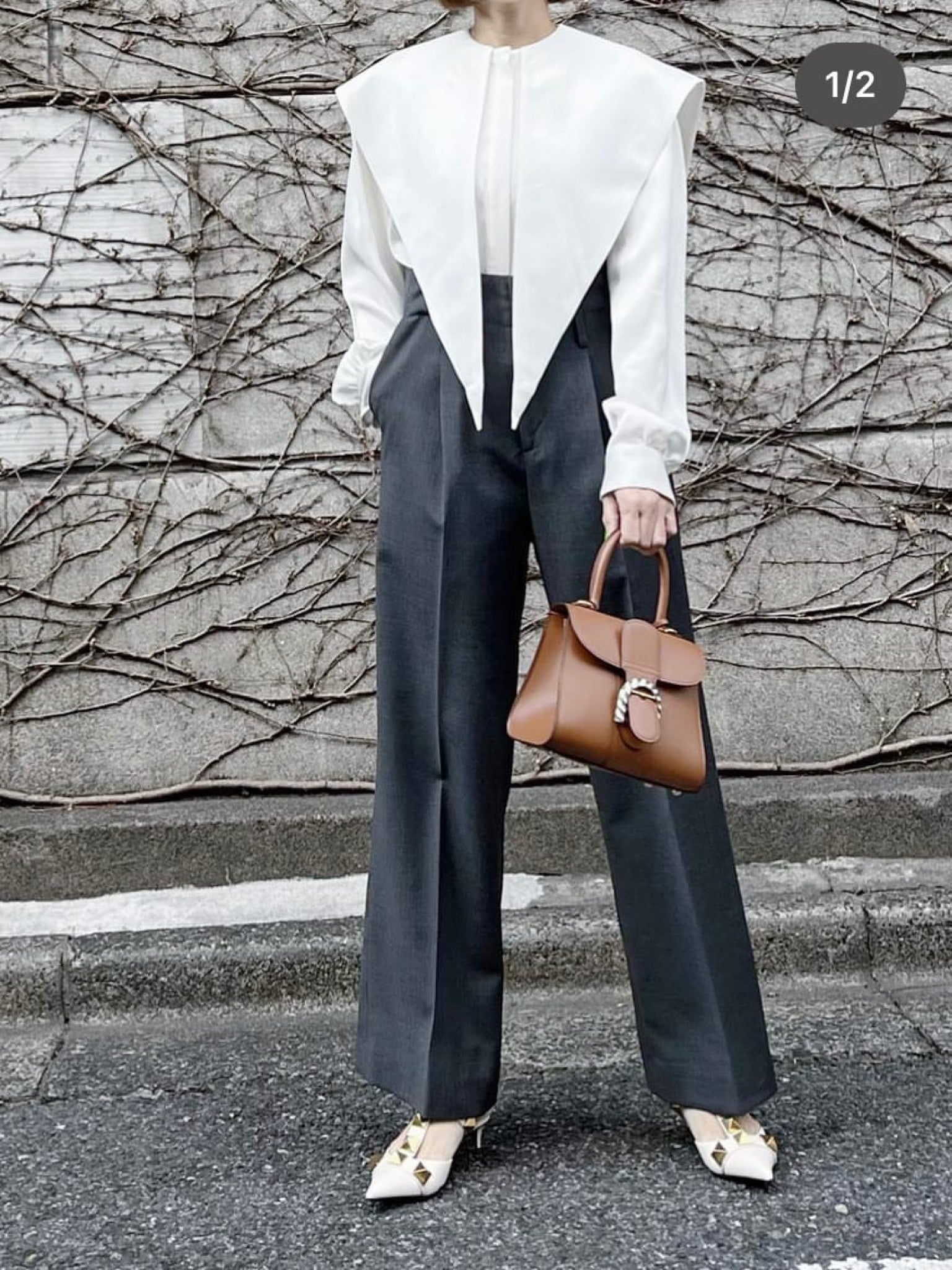 モデル身長:157.5㎝ / サイズ:FREE