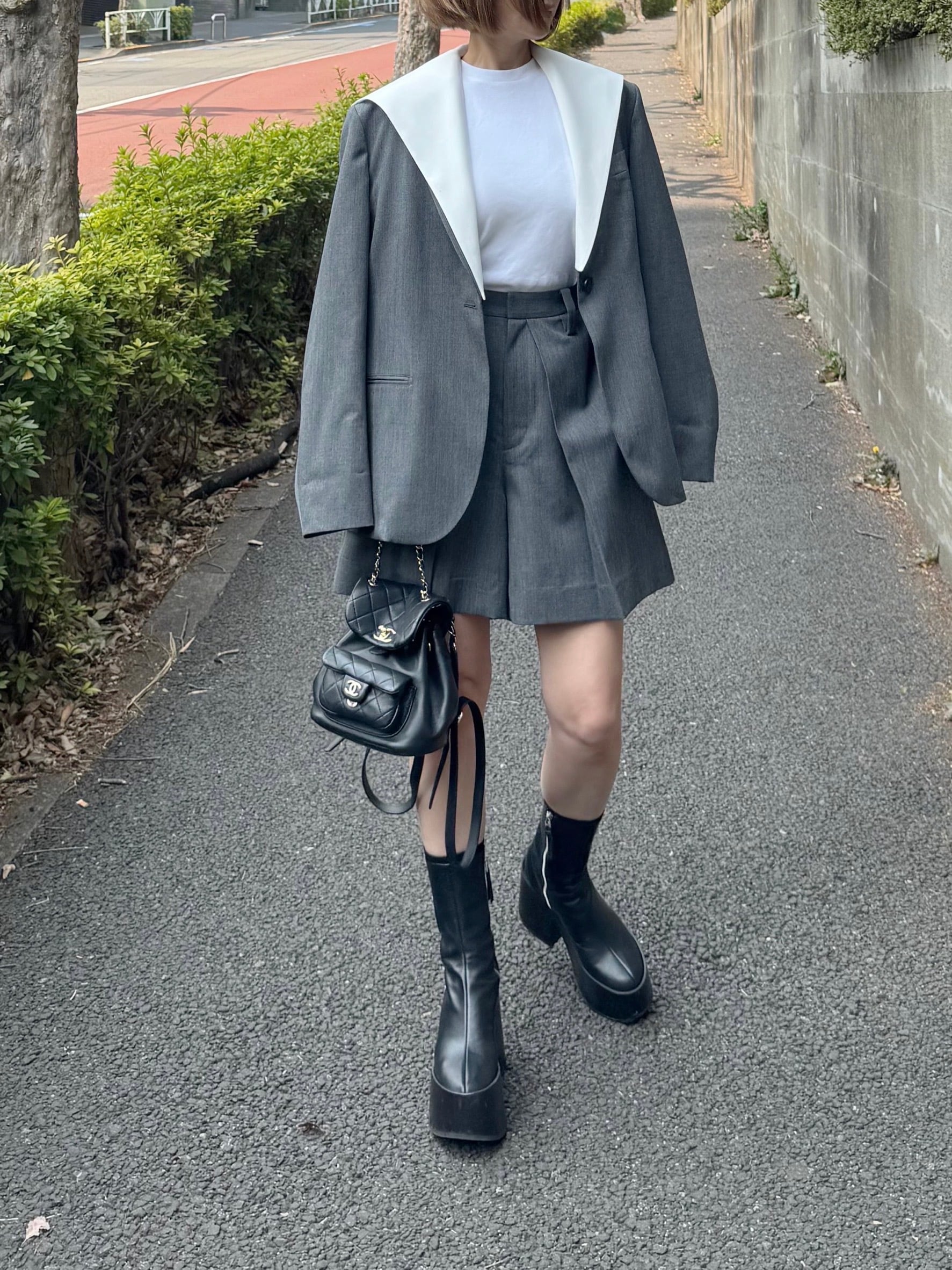 モデル身長:157.5㎝ / サイズ:FREE