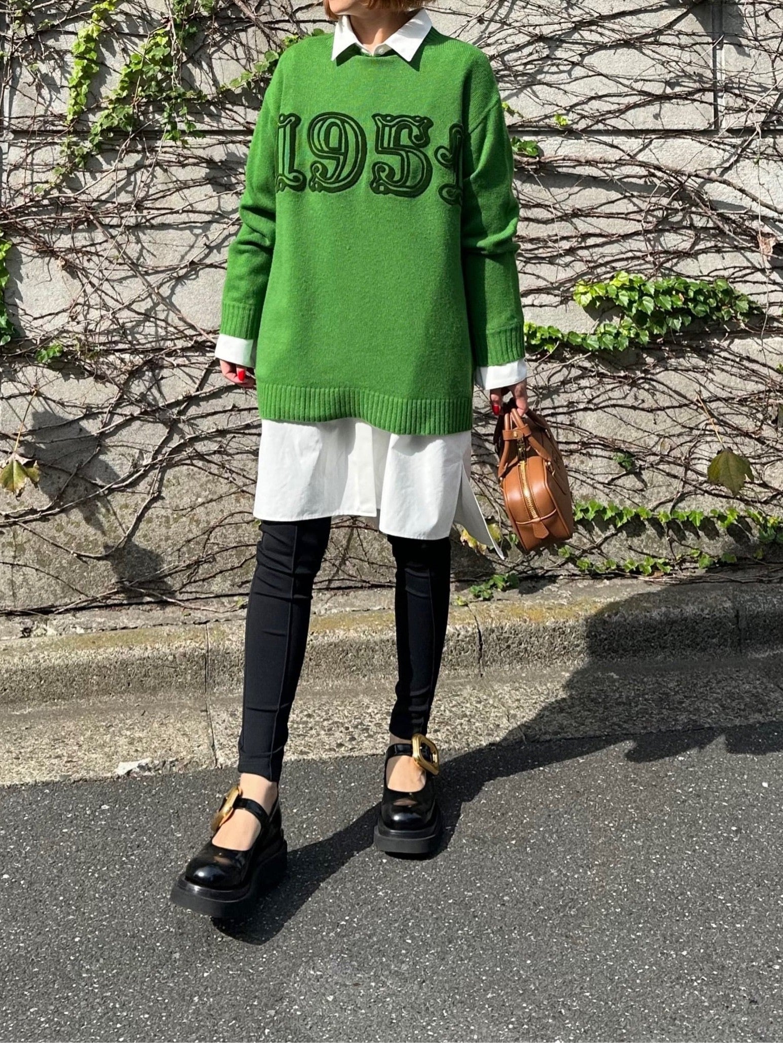 モデル身長:157.5㎝ / サイズ:FREE